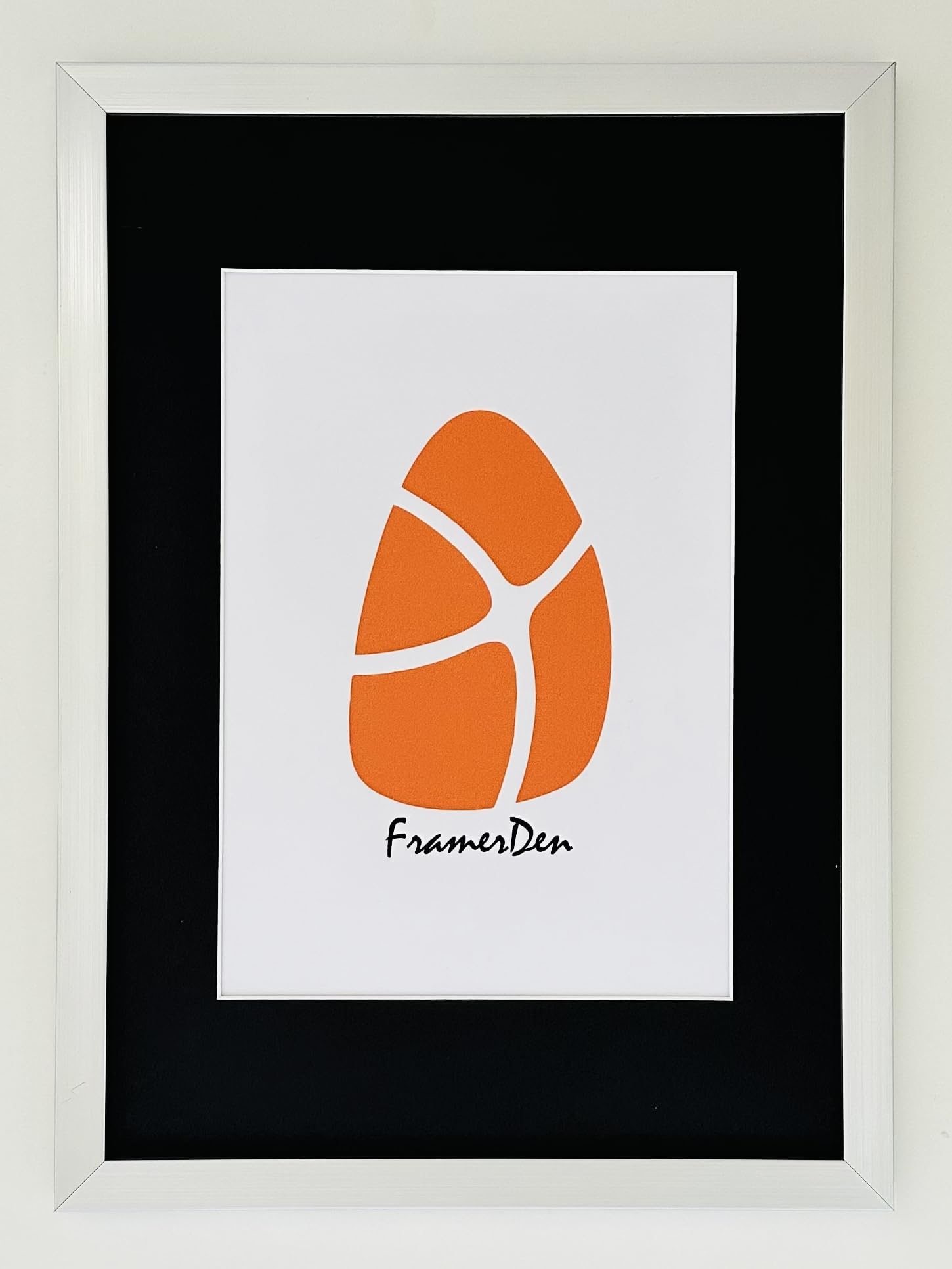 FramerDen® Silver A4 BlackMount A5 Rainbow Colours Poster Picture Frame Fits 21x14.85cm Size Poster Photo Artwork Print, Portrait & Landscape Wall Mountable & Tabletop, Perspex Front & MDF Backing