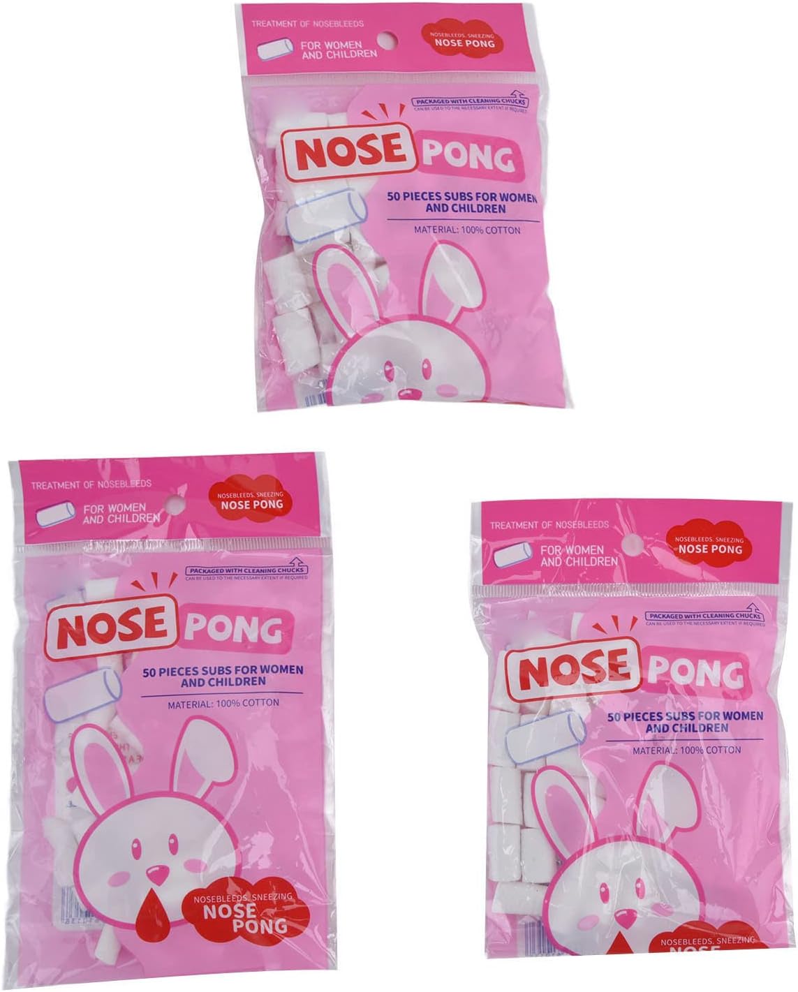 Voluxe Tapón de sangre nasal, rodillos de espuma para la nariz para detener rápidamente la hemorragia para adultos para uso doméstico