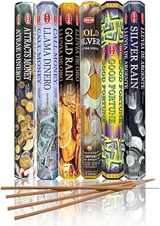 HEM assorted incense sticks pack of 6, 20 stick tubes,120 sticks total