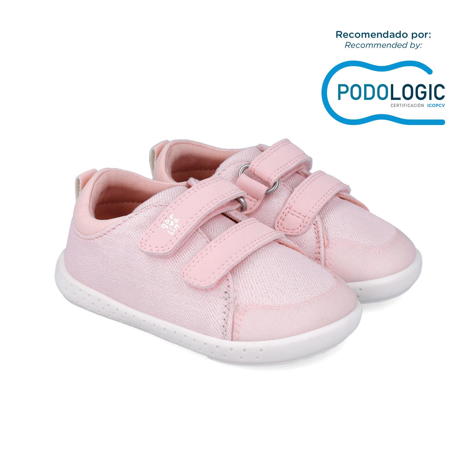 Garvalín Zapatos para niño/a 252347-B050 | Color Nieve | Cierre Ajustable | Suela Flexible