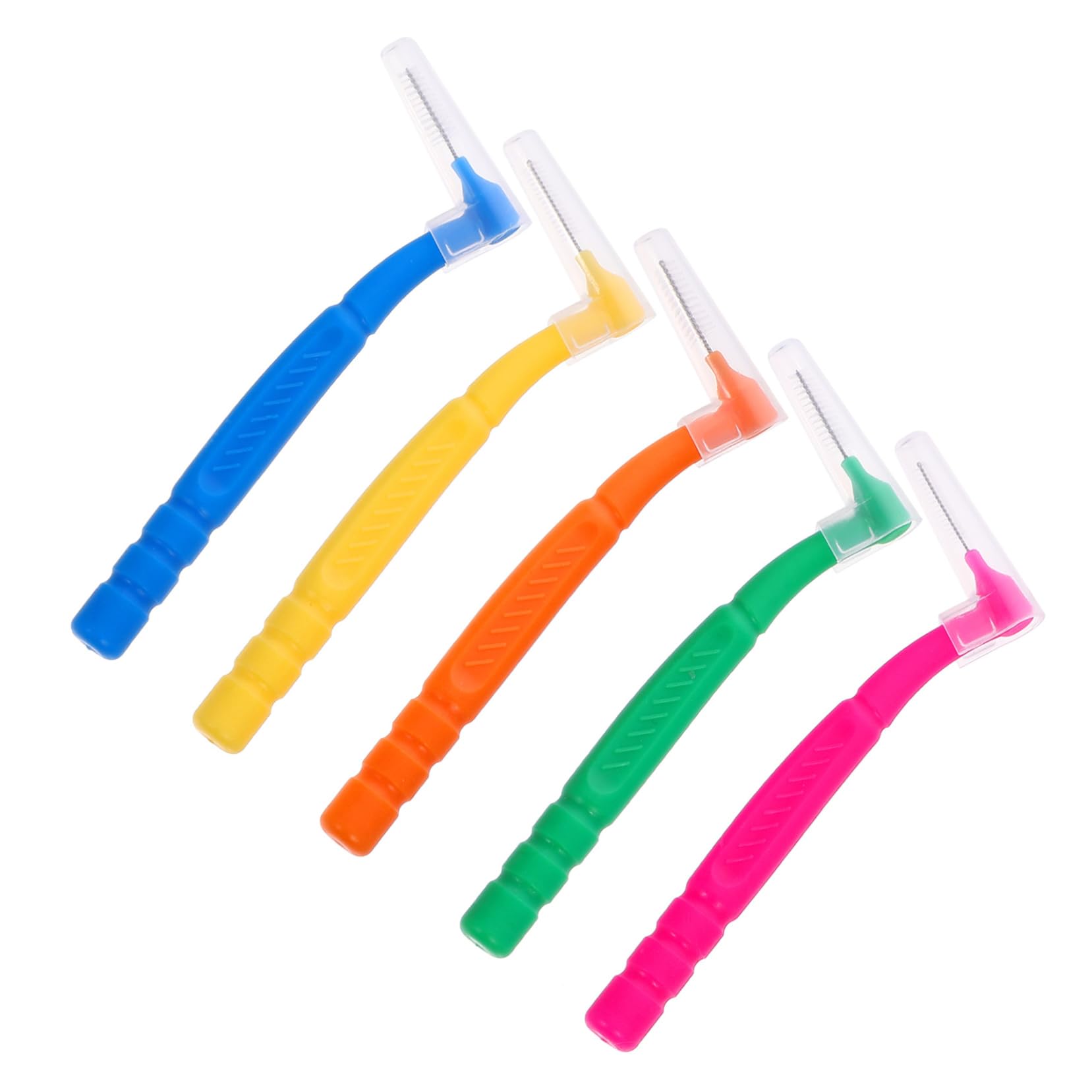 NOLITOY Cleaning Interdental Brush 50pcs Set Micro Brushes Gum Interdental Brushes Soft Portable