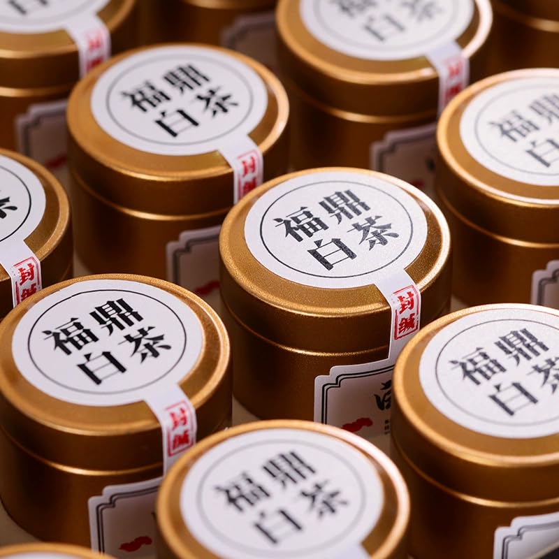 Fuding Hochgebirgs-Weißtee 2025, Baihao Yinzhen (Erstgepflückte Silbernadelknospen), Ebenholz-Geschenkbox, 30 Dosen à 300 g