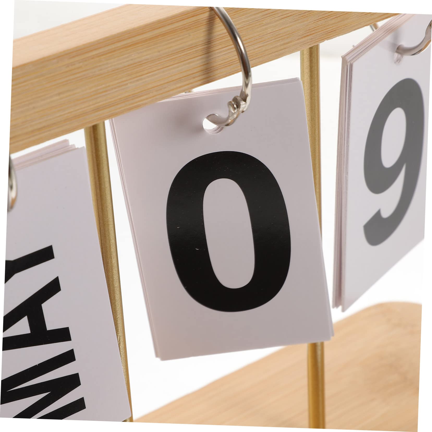 Lurrose 5stücke Rustikaler Holz-tischkalender Mit -design Immerwährender Kalender Für Büro Und Zuhause Kreative Desktop-dekoration Geschenkidee Für Freunde Und Familie