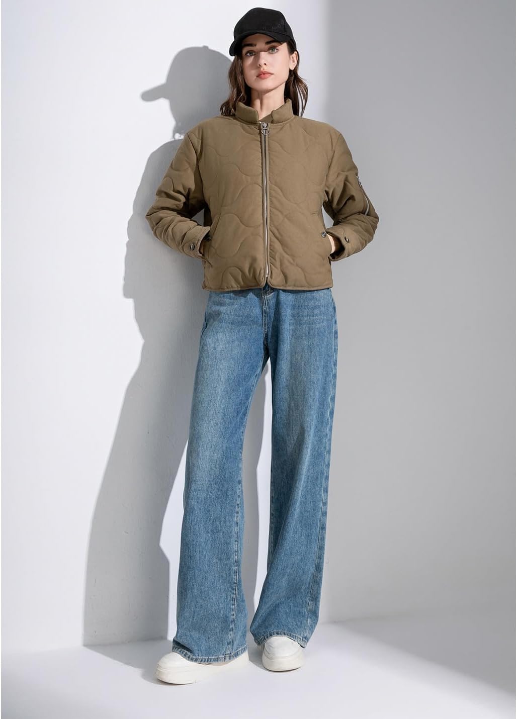 VIEWON Women's Quilted Puffer Winter Lightweight Jacket Short Warm zip up Button Down Coat with Pockets - Image 6