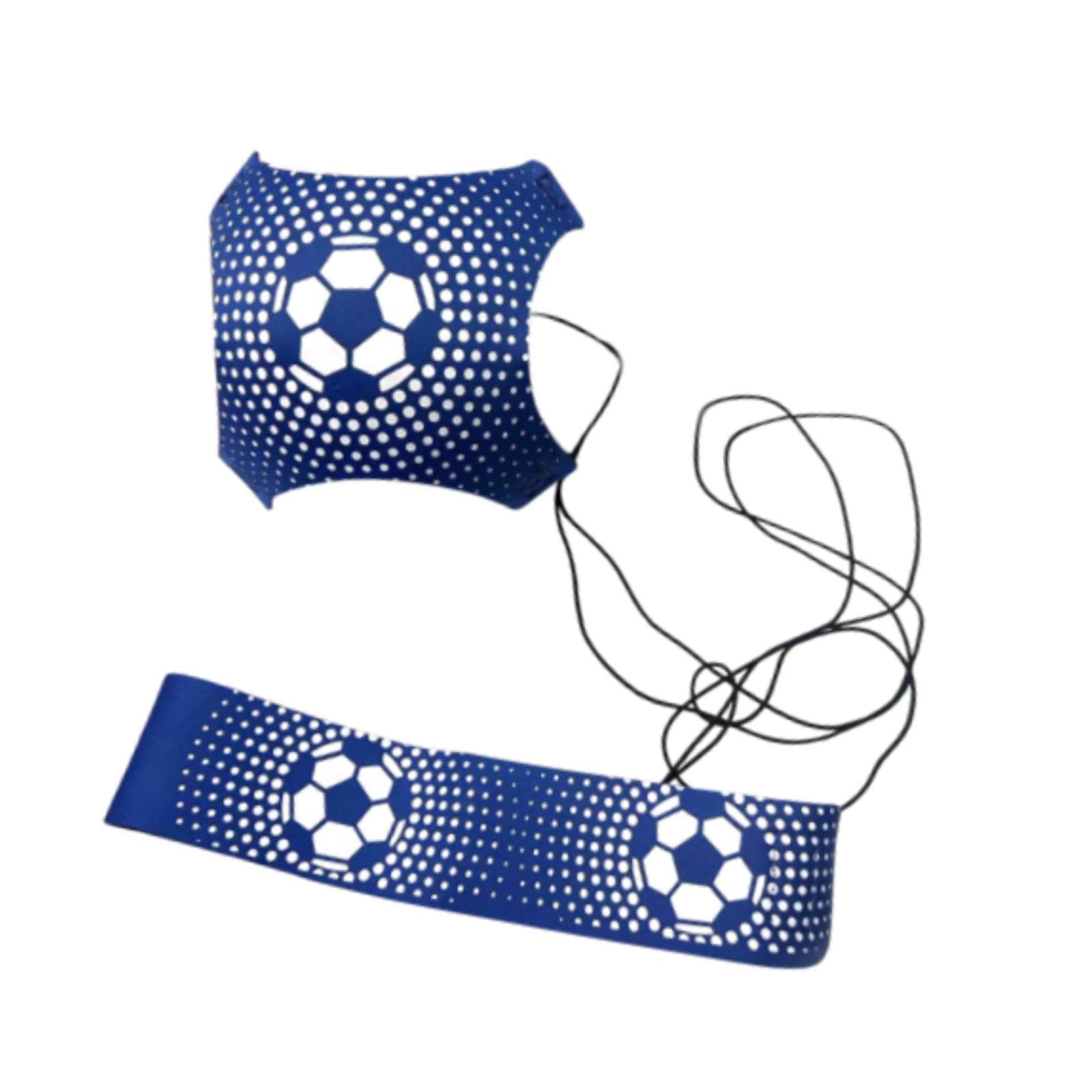 rockible Solo Soccer Trainer Football Training Aid Hands Free Exercise Volleyball Training Equipment Solo Practice Improve Control, Blue