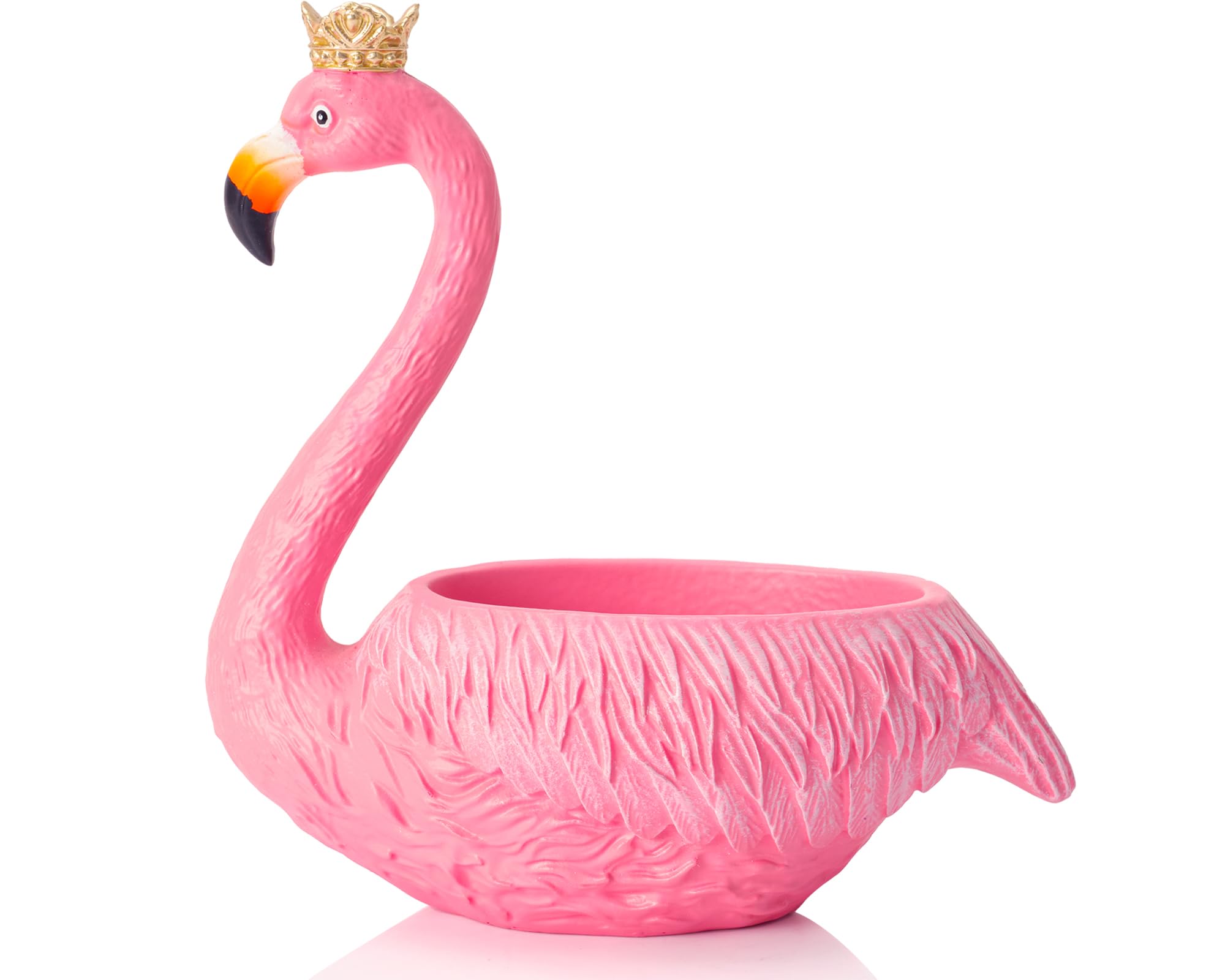 Artconal Pink Flamingo Bowl Decorative Planter Pot