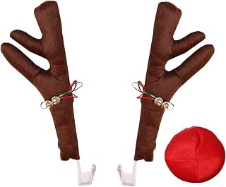 Car Reindeer Antlers - Vehicles Deer Decor for Holiday, Decorative Plush Car Antler for Golf Course Parade Holiday Season Hunting Events Reindeer Parties