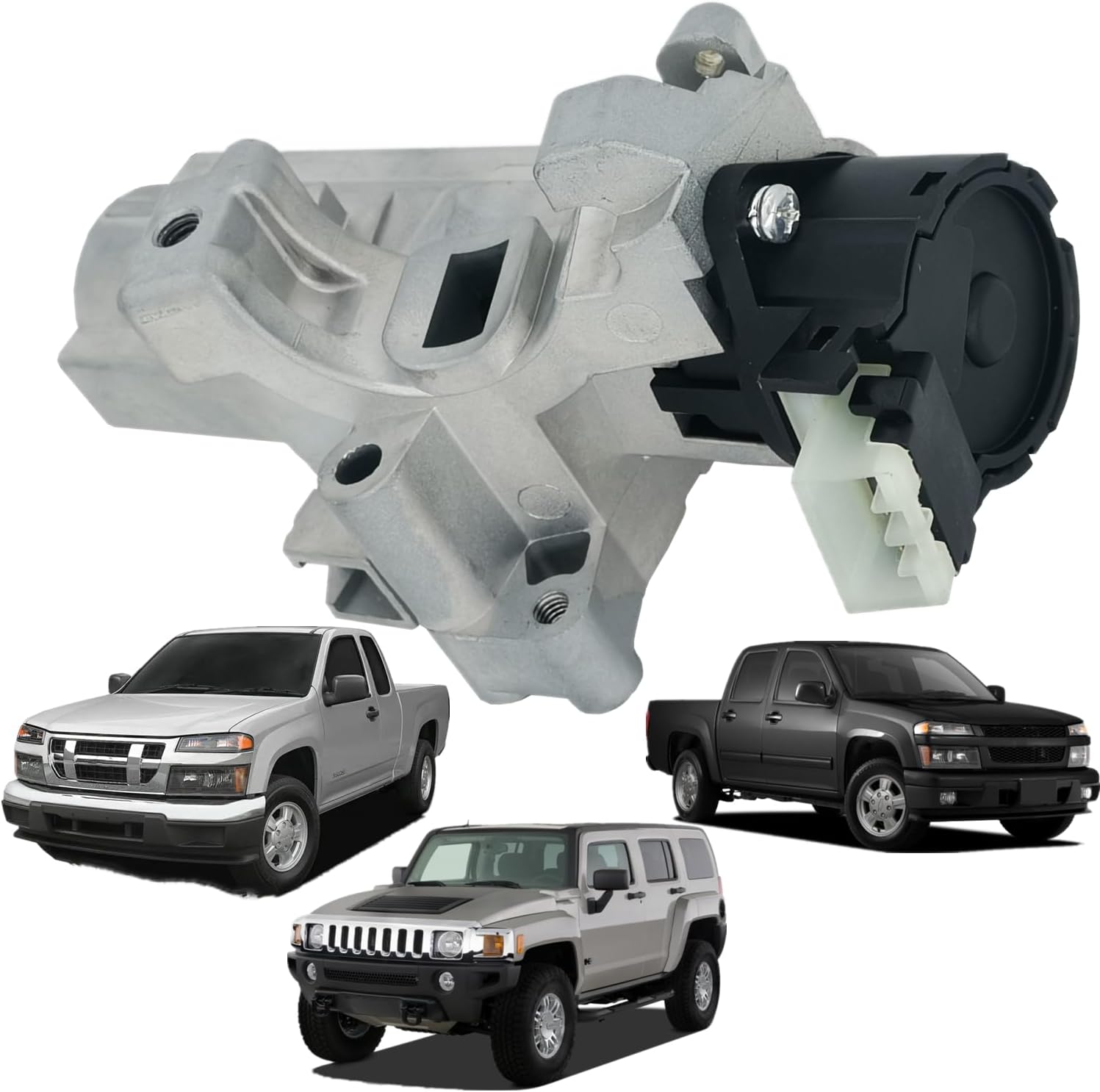 SincigParts 15795322 Ignition Switch Lock Cylinder Housing Lock Assembly Compatible with Chevrolet Colorado for GMC Canyon Hummer H3 H3T Replace # 15795321, 15795324, 19149942