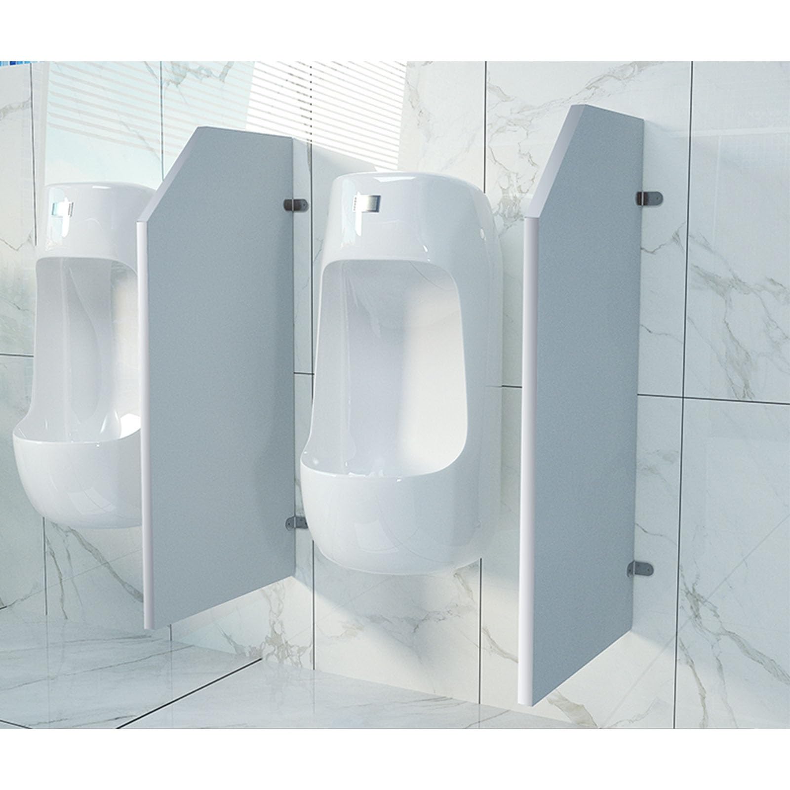 GTHTUHFD Men'S Urinal Privacy Screen Partition Divider Panel - Sturdy Design For Enhanced Privacy In Public Restrooms, Resistant Toilet Partition Solution,Hanging style-4PCS