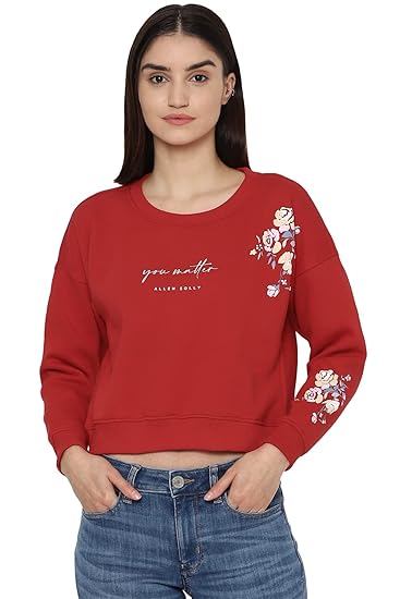 Women's Polycotton Round Neck Sweatshirt