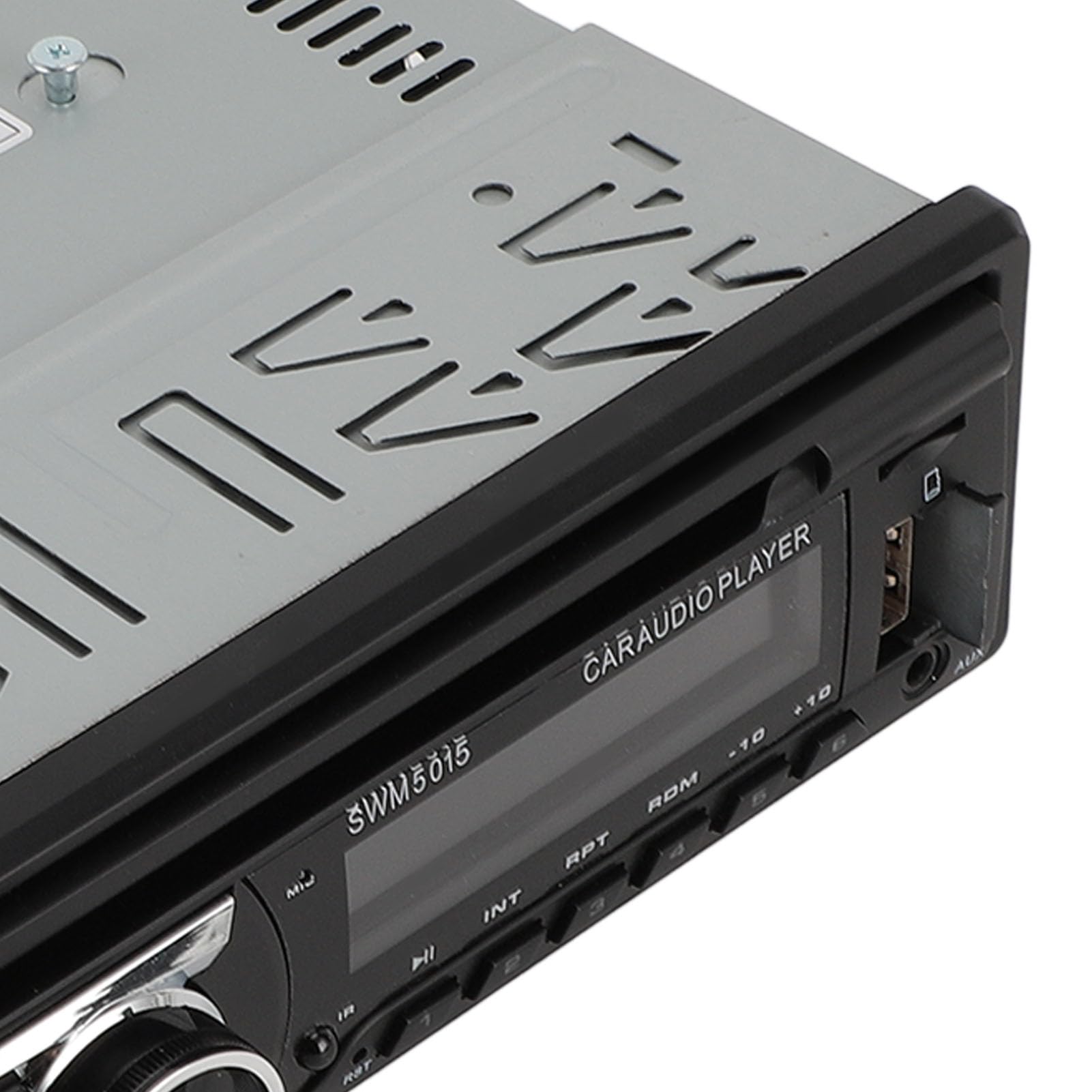 Asixxsix Samochodowe radio stereo o mocy 60 W x 4, odtwarzacz CD, VCD, MP3, USB, SD, AUX, FM, port USB, gniazdo na kartę SD i gniazdo AUX, wbudowany Bluetooth i mikrofon