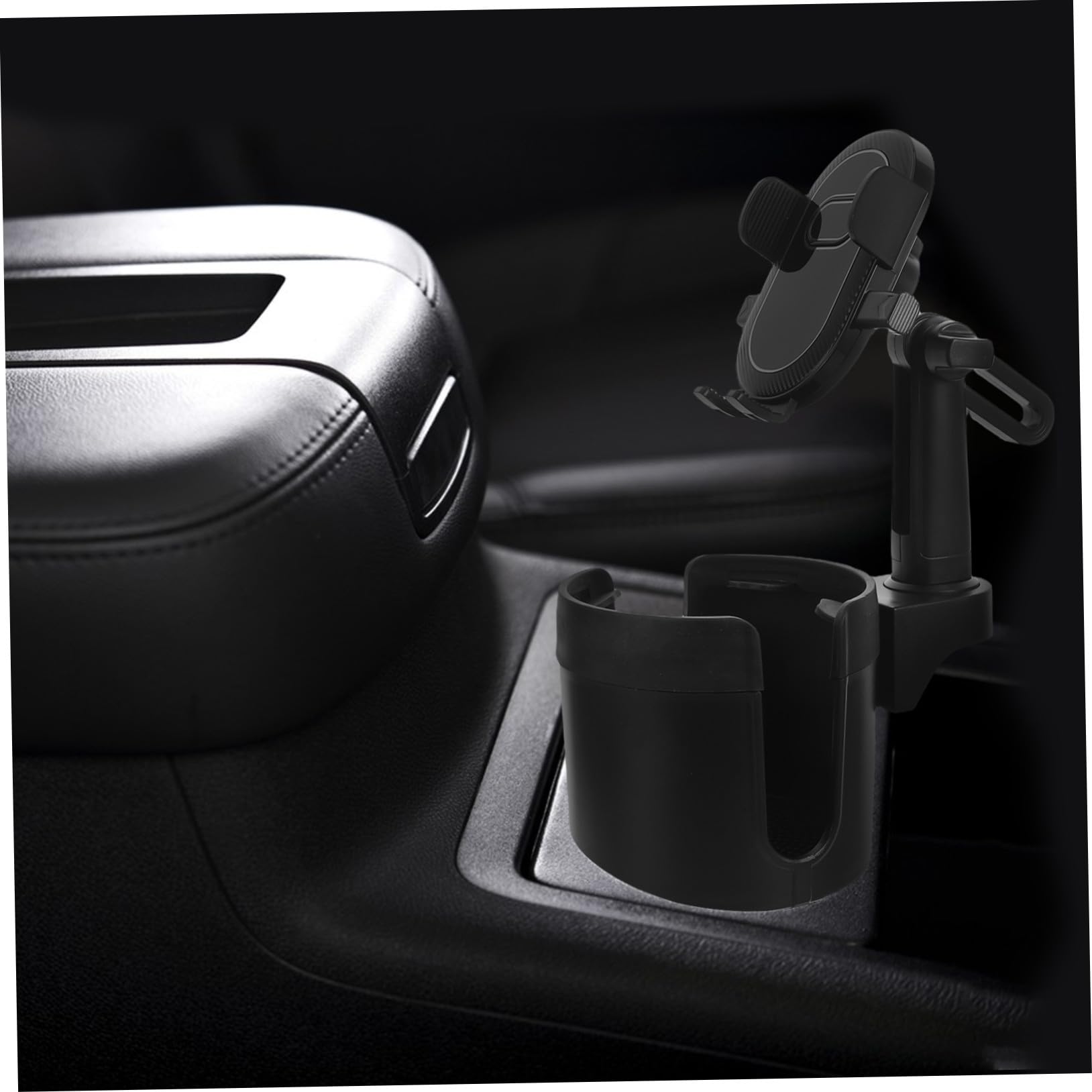Gadpiparty Supporto Telefono Auto Porta Tazza Supporto Cellulare Auto e Porta Bicchiere Design Salvaspazio per Smartphone e Bevande e Suv