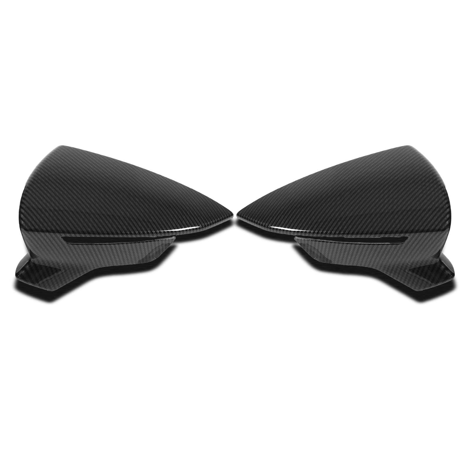 Copri specchietti retrovisori Esterni Coppia Copri specchietti retrovisori di Ricambio per Seat Leon Mk3 5F ST FR Cupra 2013‑2019(Modello in Fibra di Carbonio)