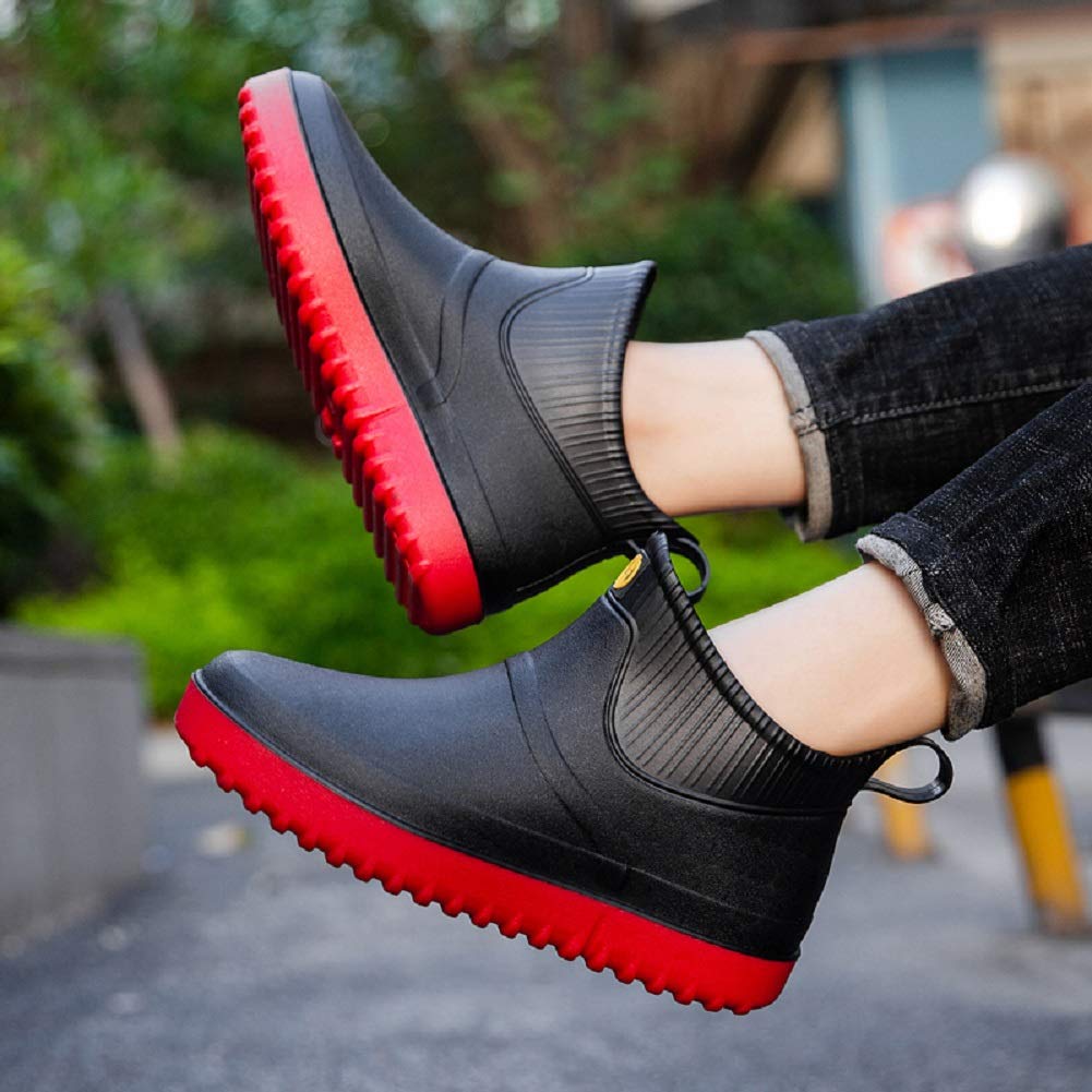 AONEGOLD Stivali di Gomma Uomo Donna all'aperto Giardinaggio Scarpe Antiscivolo Scarpe da Pioggia Stivali Caldi Impermeabili