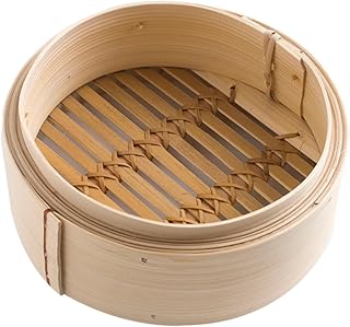 3pcs Steamers with Cover Handwoven Natural Dim Sum Cookers for Steaming Dumplings Vegetables Lotus Leaf Rice and Ethnic Cooking Tools