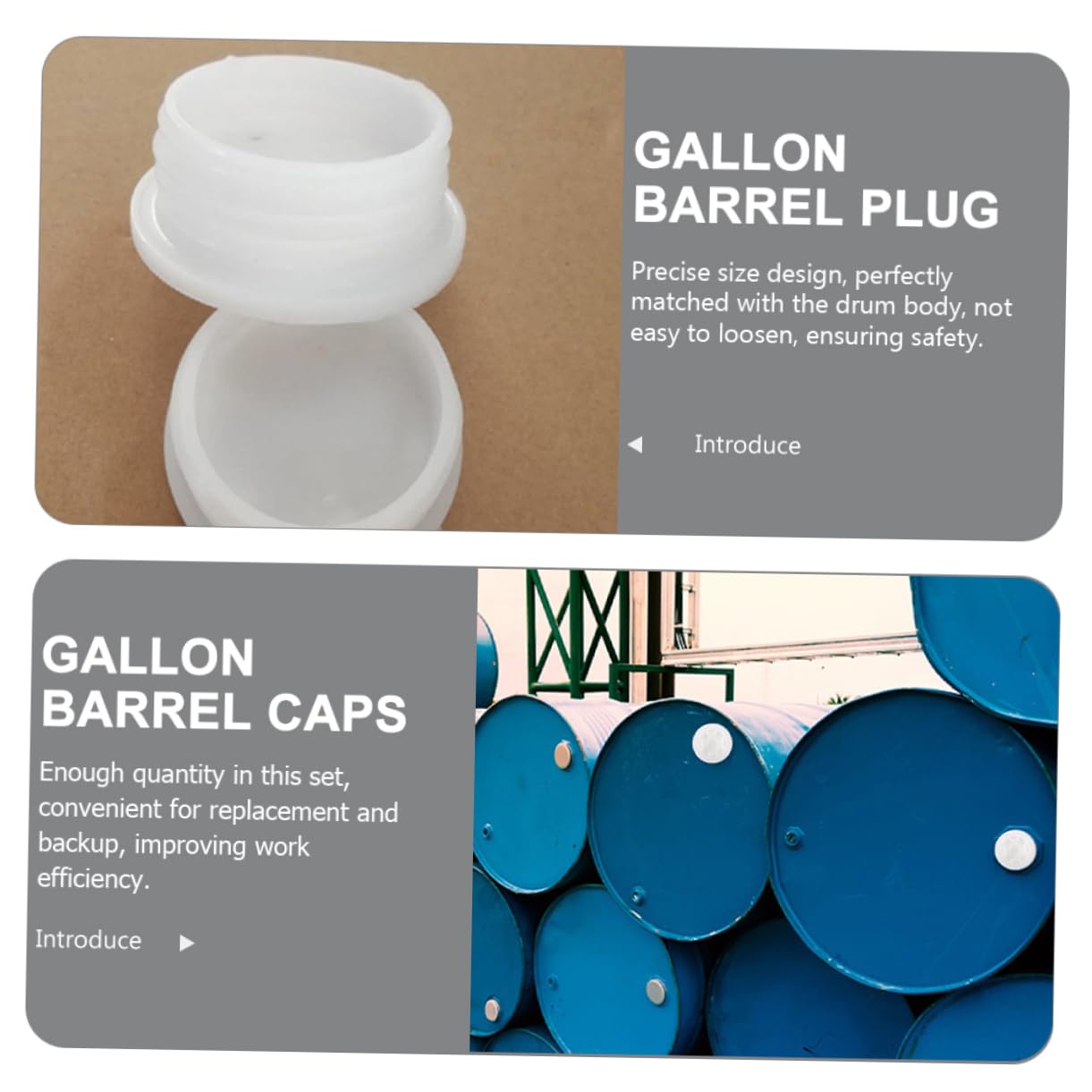 10 Tapones De Plástico PE Para Bidones - Sellado Hermético Para Barriles De Agua Y Químicos