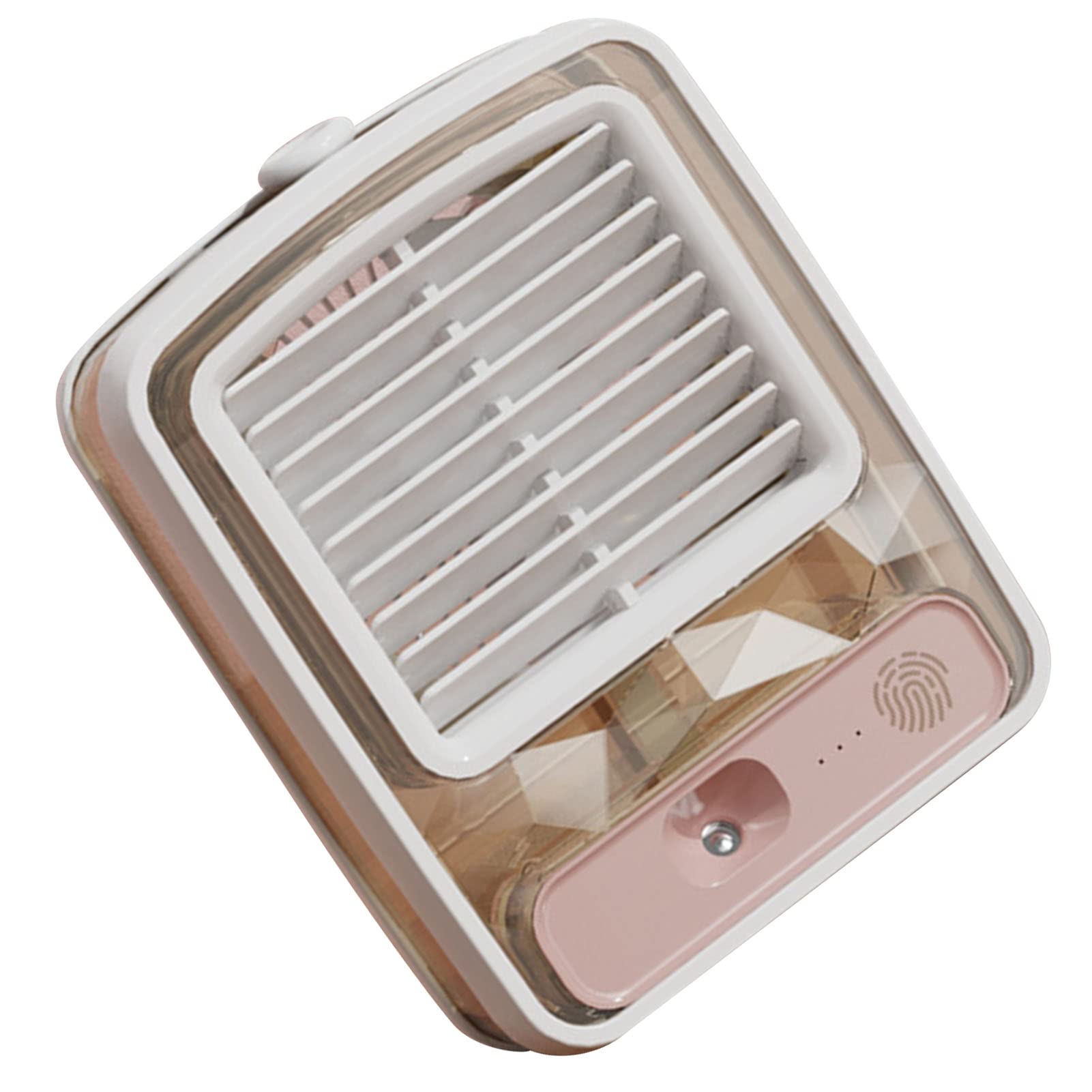 Mini ventilador de refrigeración USB, silencioso 3D espiral ABS ventilador de escritorio para el hogar y la oficina, diseño compacto refrigerado por agua con funcionamiento silencioso y eficiencia