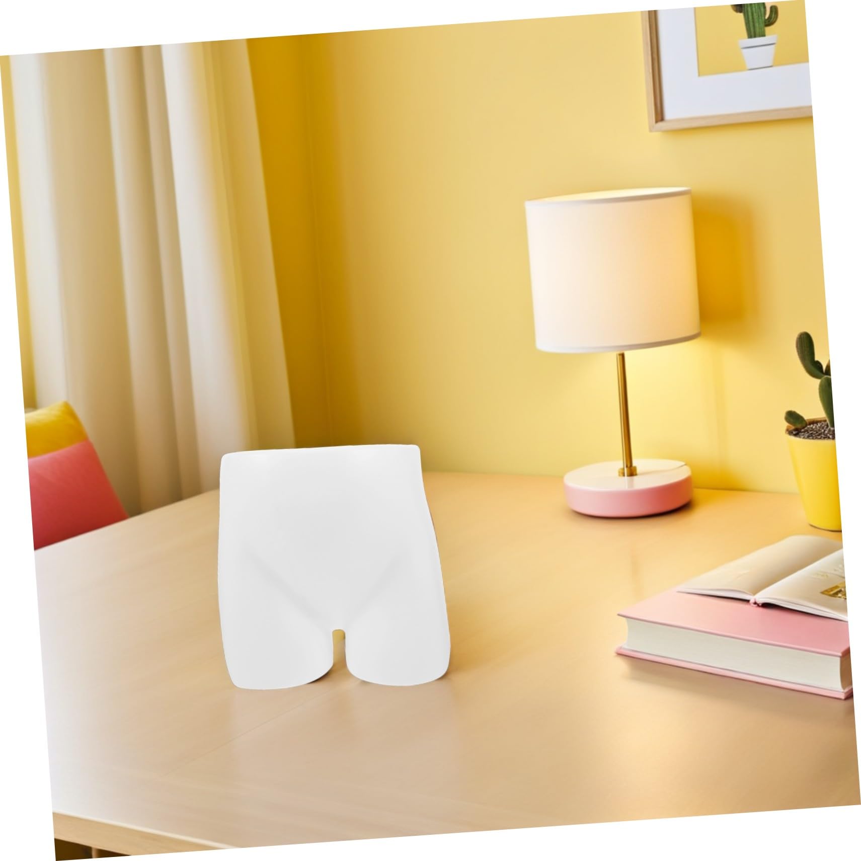 Amosfun Manichino Modello Busto per Bambini da Esposizione in Plastica Bianca Opaca per Mutandine e Biancheria Intima , per Vetrine e Negozi al Dettaglio