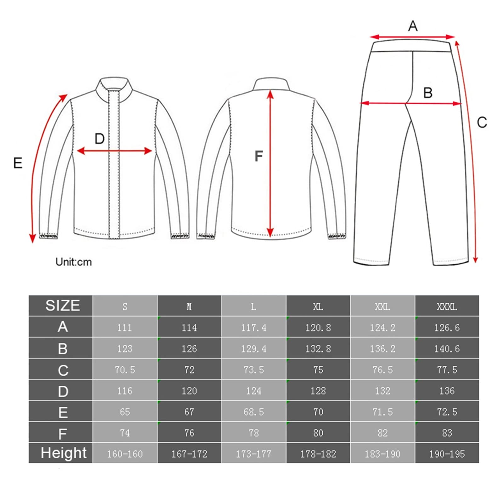 Vestito da pioggia (giacca + pantaloni), cappotto a pioggia impermeabile al 100%, poncho di pioggia unisex traspirante, cucitura nastrata, per campeggio, escursioni o qualsiasi attività all'aperto