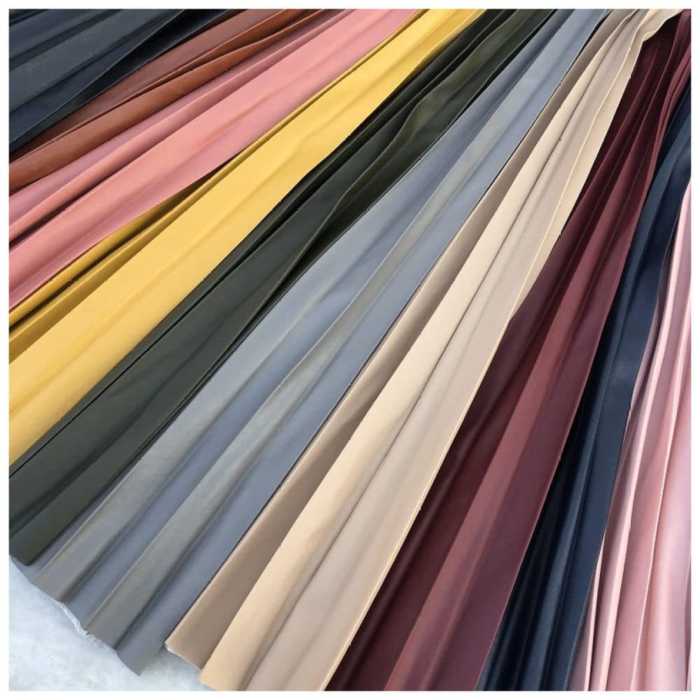 OZEO Gonne,Gonna Midi da Donna Gonna in Pelle Pu A Pieghe Tinta Unita Vita Alta Elastica Gonna A-Line Bordeaux Semplice Elegante Gonne Lunghe per Ragazze Donna Autunno Inverno,L