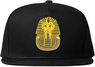 Kings Of NY Pharaoh Egypt Gold Egyptian Head Snapback Hat Black