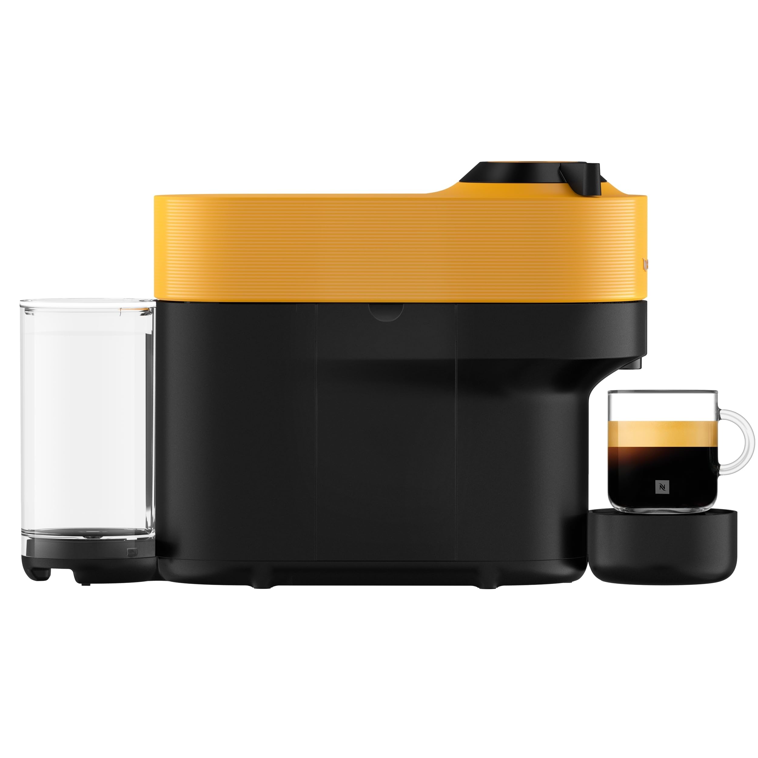 Nespresso De'Longhi Vertuo Pop ENV90.Y, Cafetera Automática, Máquina de Café de Cápsulas, 4 Tamaños de Taza, Tecnología de Centrifugado, Set de Bienvenida Incluido, Amarillo Mango