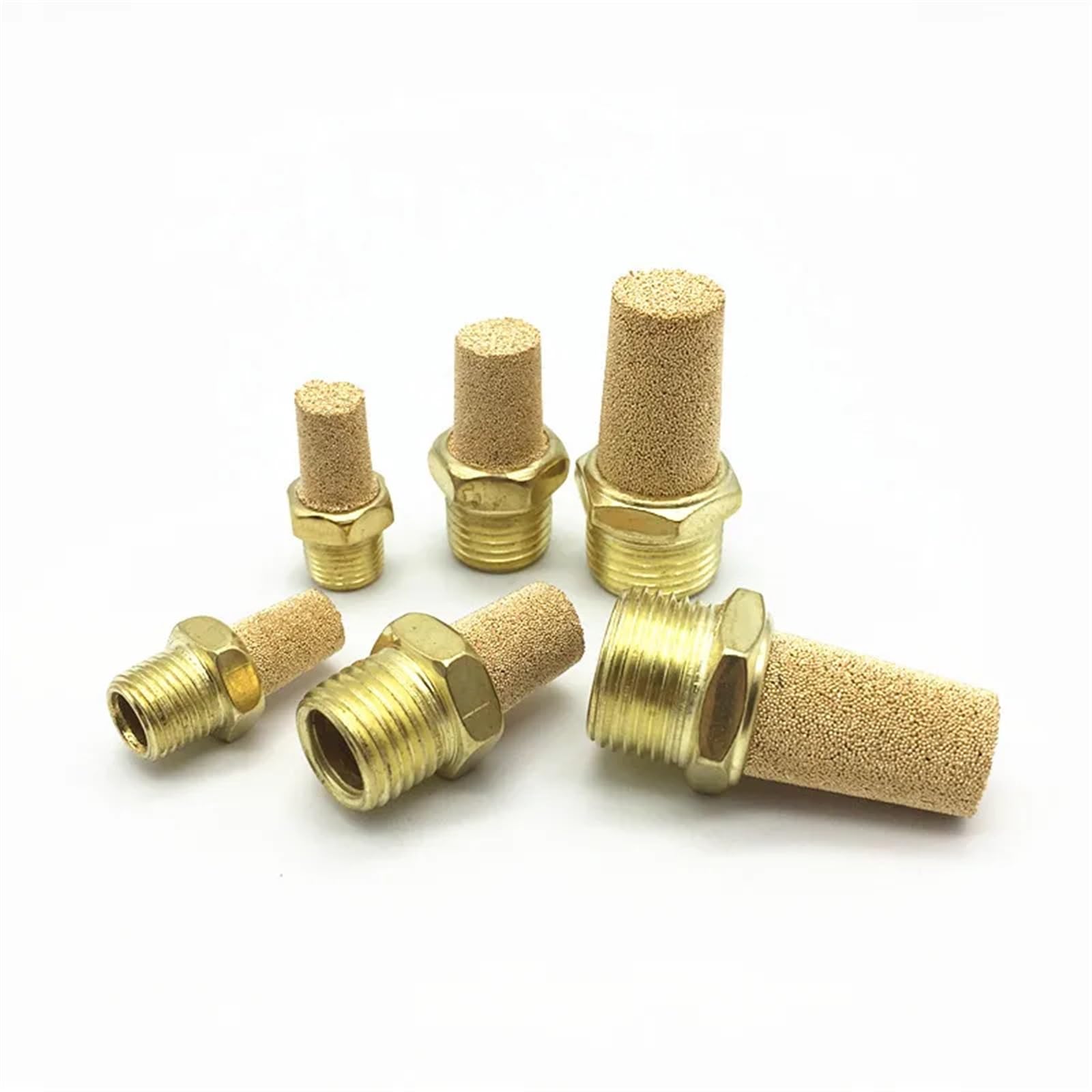 10 TEILE/LOS pneumatische schalldämpfer pneumatische armaturen 1/8 "1/4" 3/8 "1/2"(BSL,3/8")