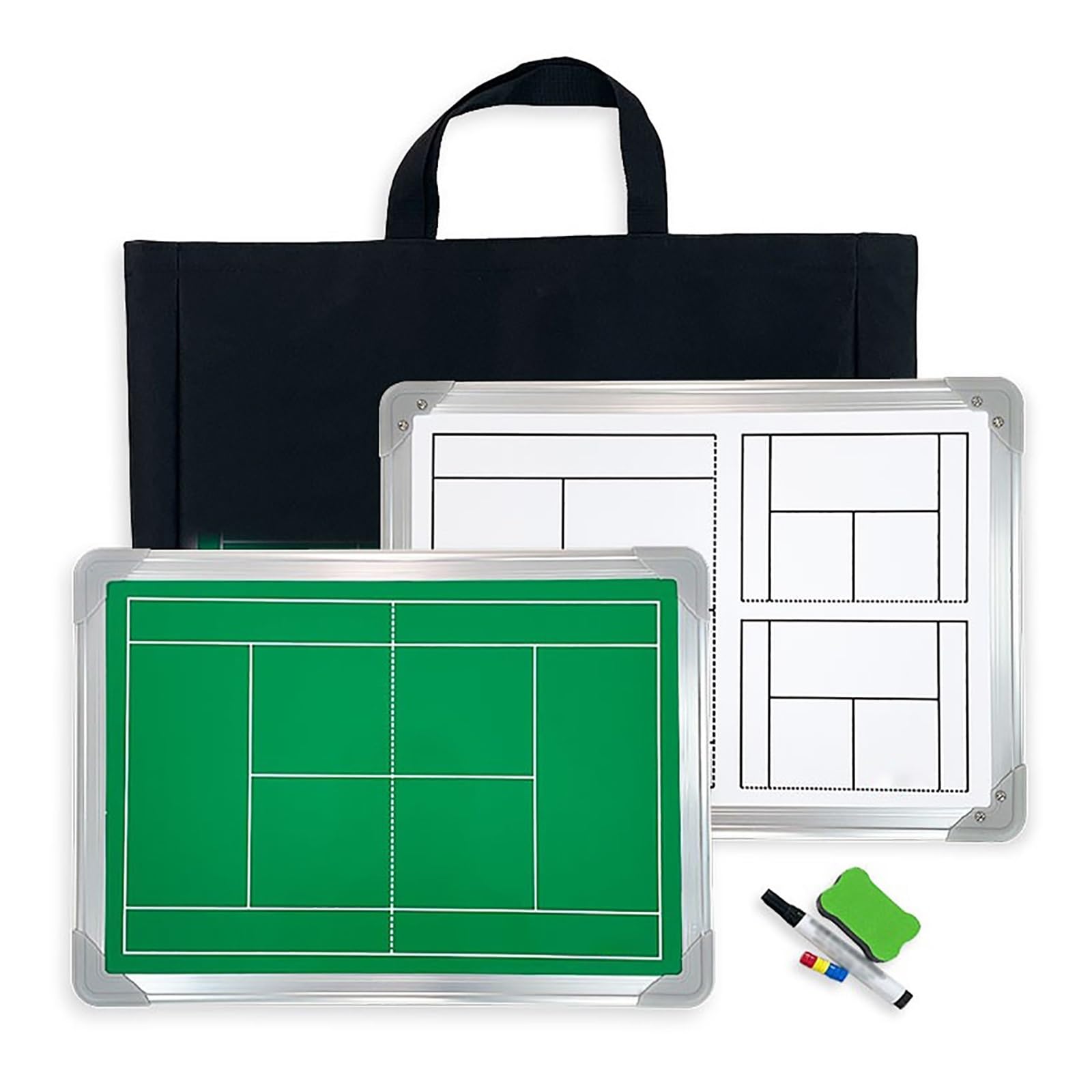 Lavagna Tattica Allenatore Tennis, Lavagna Tennis Allenatore, Facile da Scrivere, con Borsa per Il Trasporto, Ideale per Competizioni e Allenamenti
