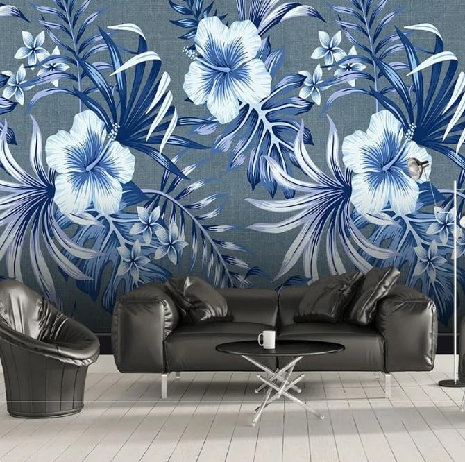 Papier peint photo 3D fleurs européennes grand format au design élégant