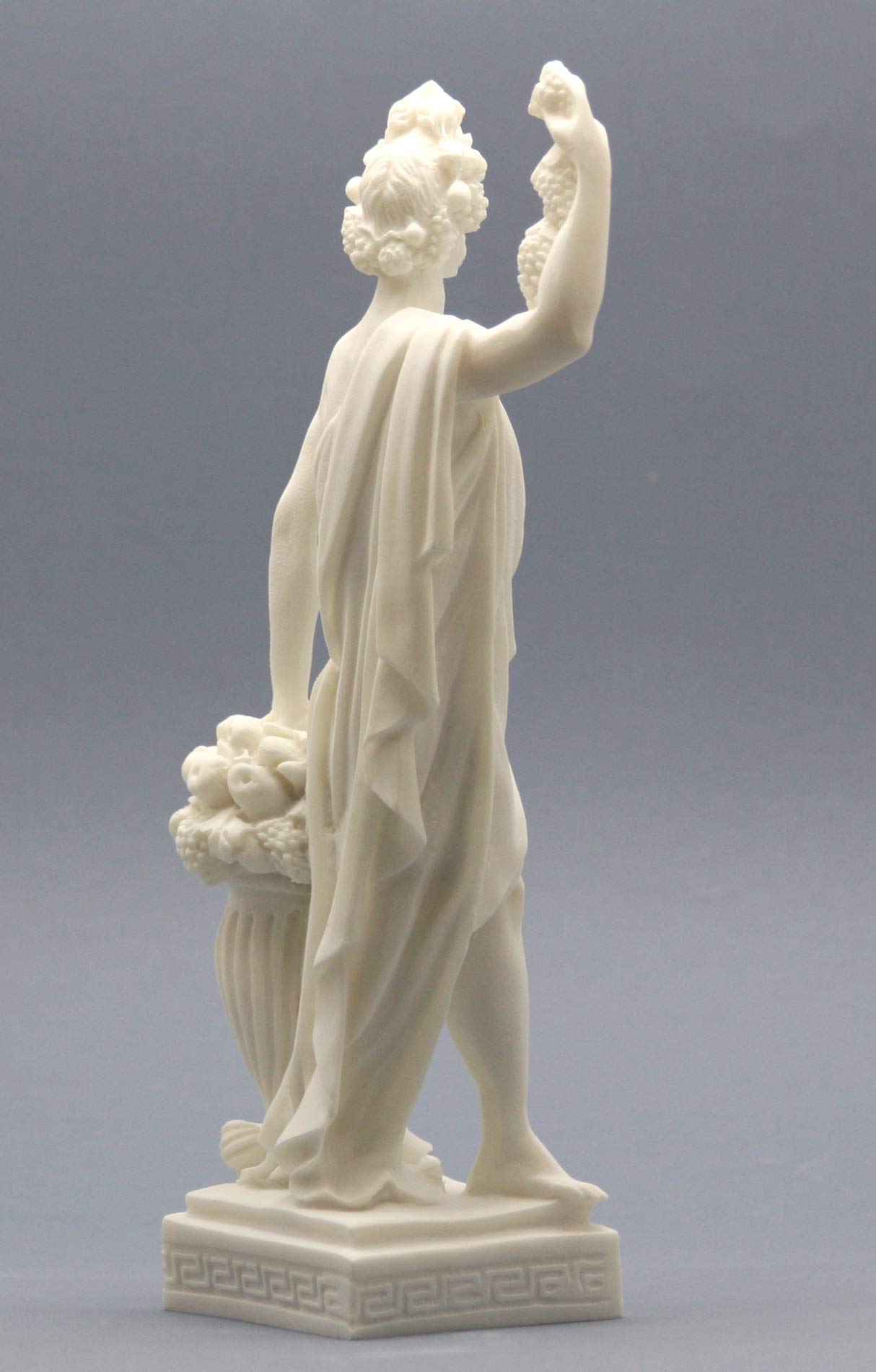 Statua greca romana Dioniso Bacco, Dio del vino e del teatro, 25 cm