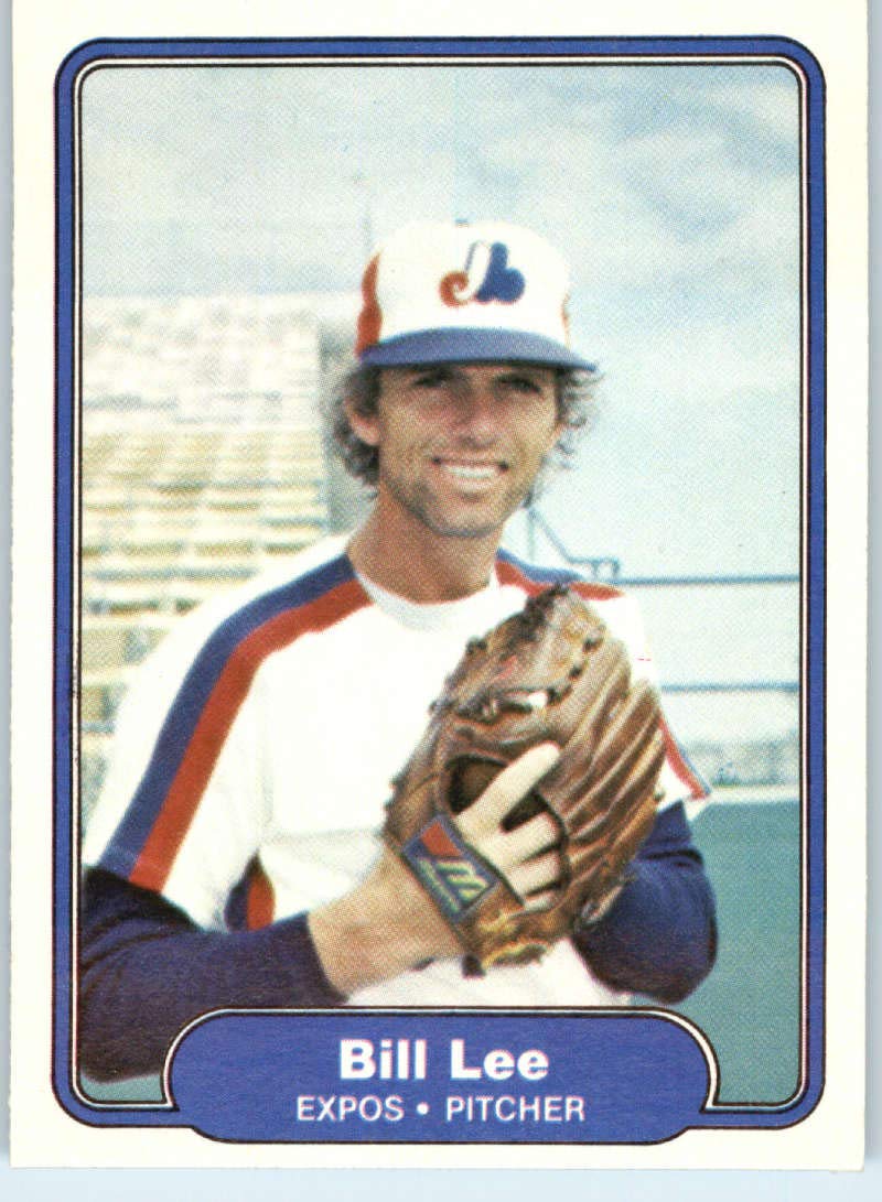 Amazon.com: 1982 Fleer Baseball #194 Bill Lee Montreal Expos Official MLB  Trading Card (Stock Photo Used Near Mint or Better) : Collectibles & Fine  Art