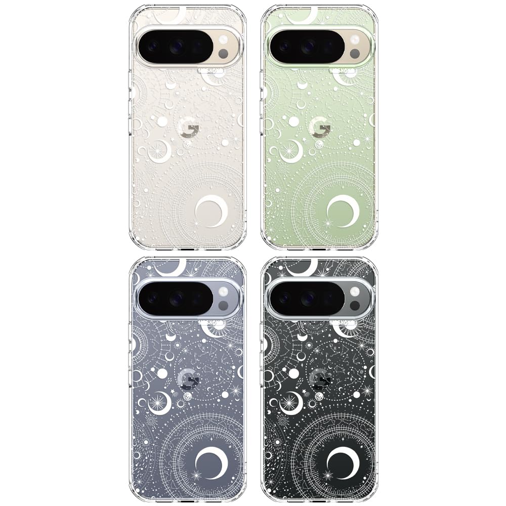 MOSNOVO Case for Google Pixel 10 & Pixel 10 Pro, [Buffertech 6.6ft Military-Grade Drop Protection] [Anti Peel Off Tech] Clear TPU Bumper Phone Case Cover Design - Cute Cherry — view 164