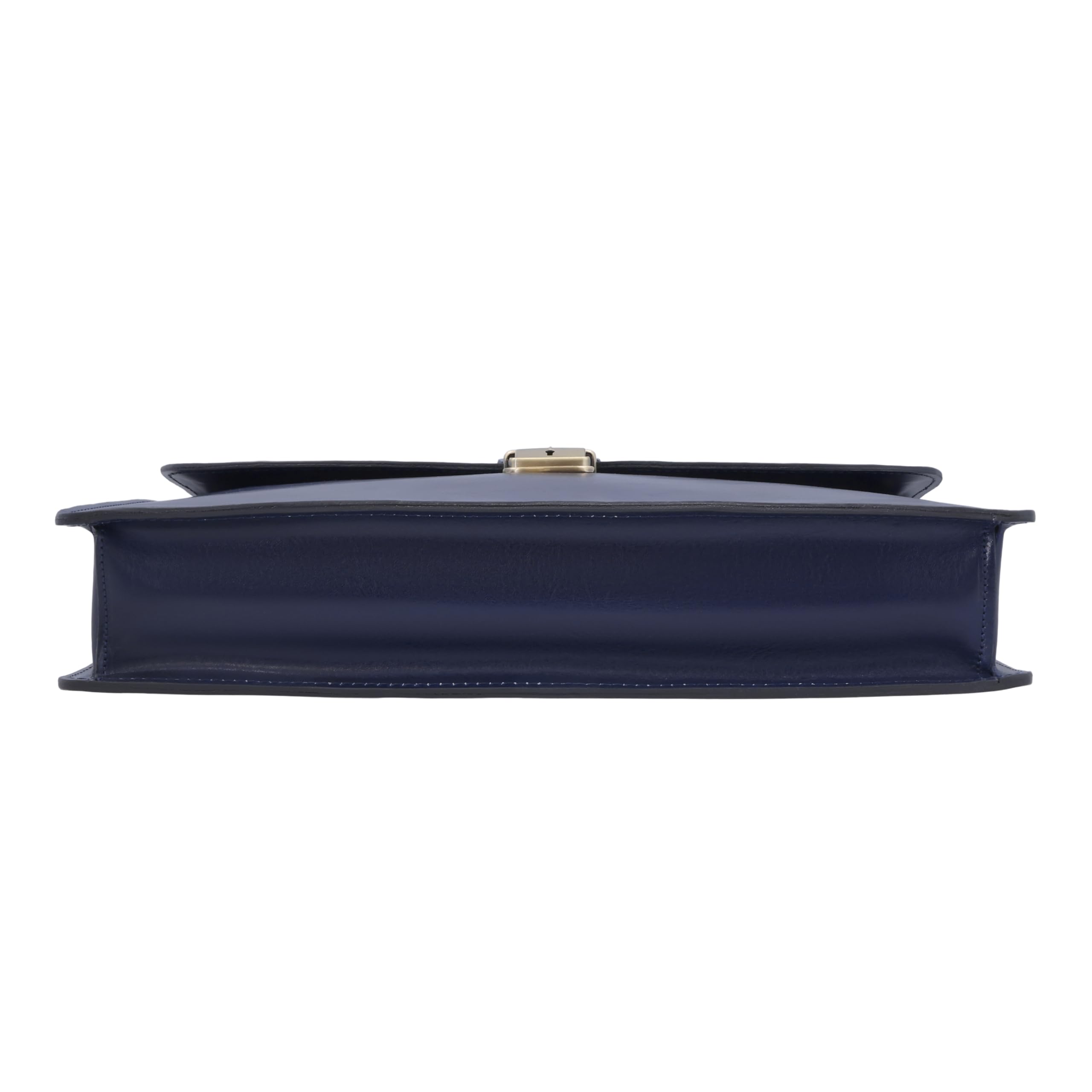 Gusti Leder Borsa da lavoro da donna Farina - blu scuro pelle bovina con portapenne, tracolla rimovibile