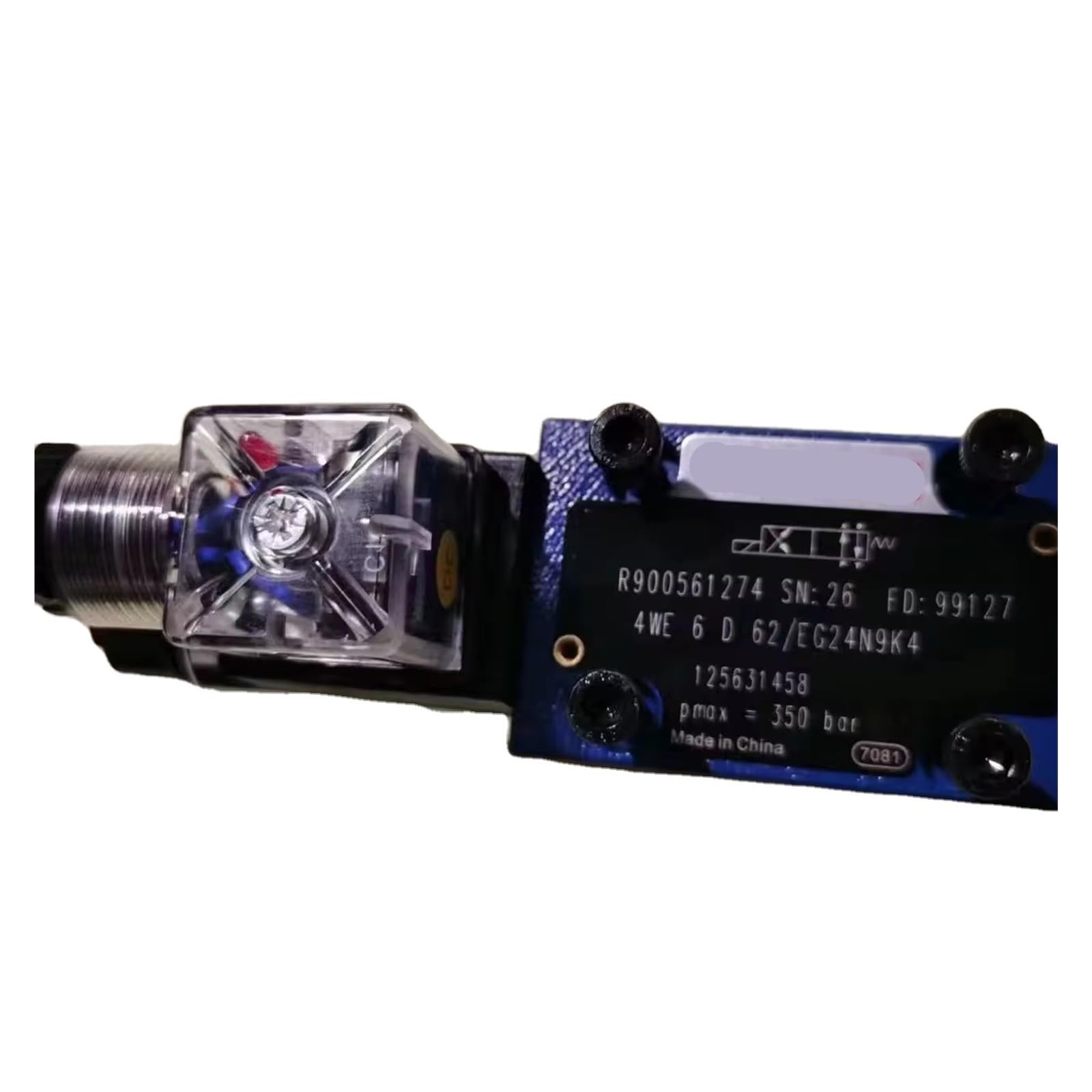 YNPPLGTJC 4WE 4WE6 Series R900561274 4WE6D62/EG24N9K4 Hydraulic Directional Control Solenoid Valve