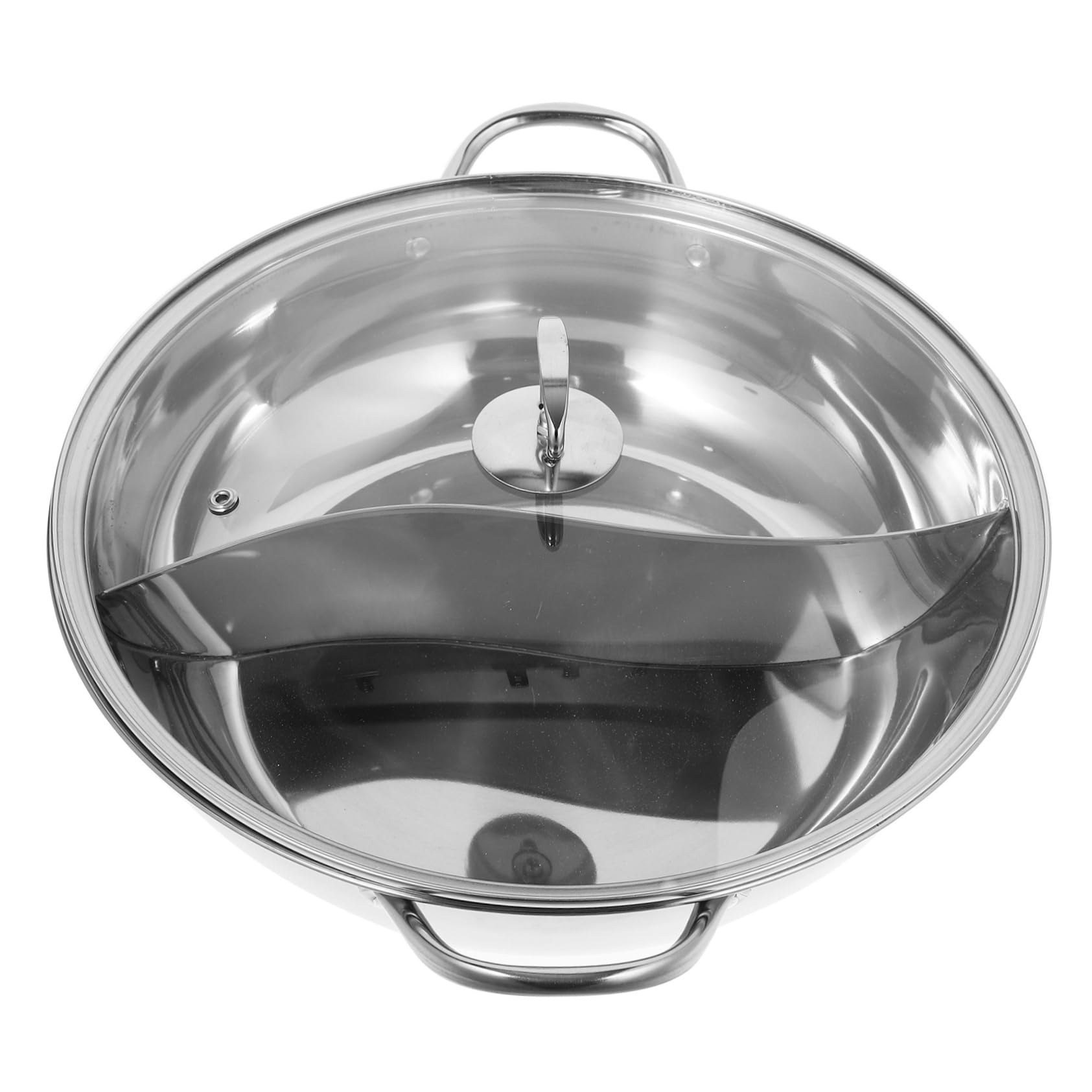 Unomor Hot Pot Set Fondue Sets Stainless Steel Hot Pot Pan Versatile and Convenient for Large Group or Cooking