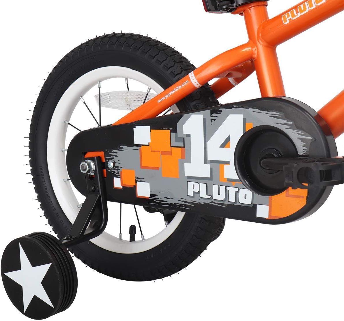 JOYSTAR Pluto Kids Bike with Training Wheels for 12 14 16 18 20 inch Bike, Kickstand for 18 20 inch BMX Freestyle Bicycle (Black Blue Red Green Orange Pink Golden) : Sports & Outdoors