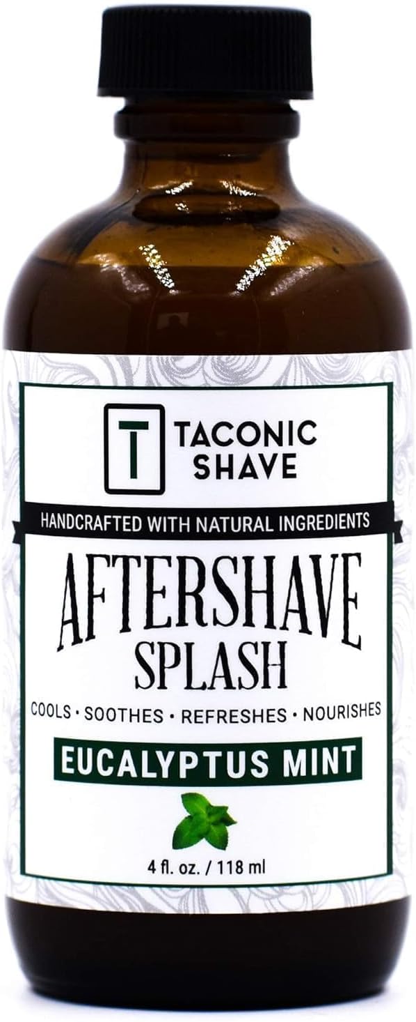 Eucalyptus Mint Aftershave Splash – Refreshing, Alcohol-Free Men’s After Shave – Tones & Cools Skin Naturally – 4 oz USA Made