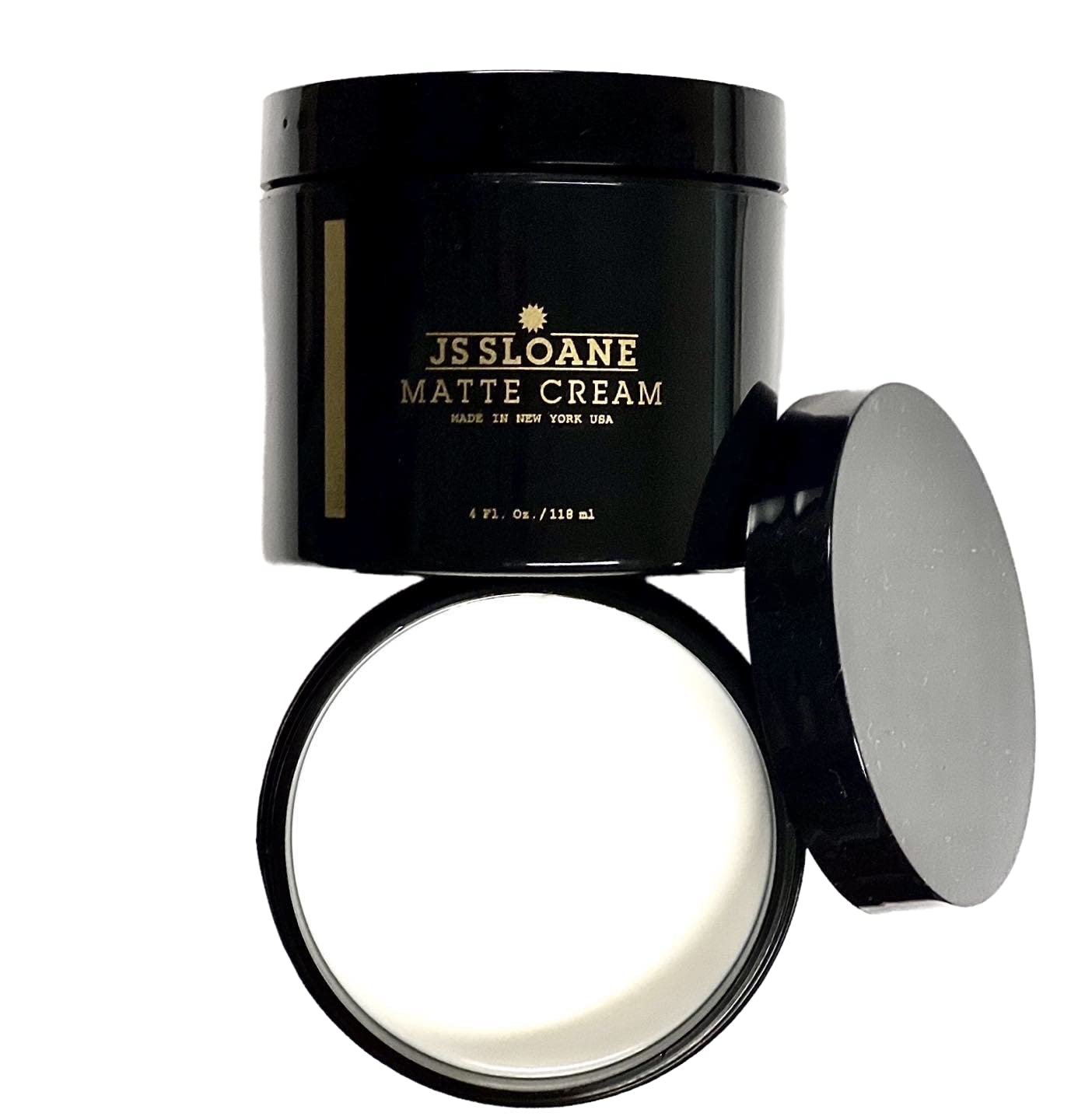 JS Sloane Matte Cream 4oz | Hair Cream Medium Hold Matte Multi Youth Men | ヘアバーム・スタイリングワックス｜ナチュラルな質感・無造作な質感｜束感・立体感｜ヘアクレイ｜ショート・ベリーショート｜毛流れ｜クロップ・フェード