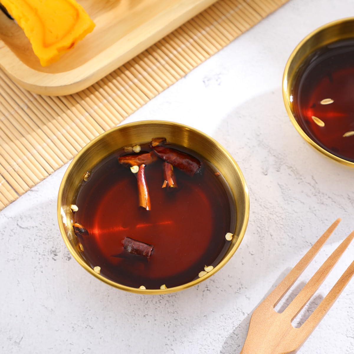 8 Stück Edelstahl Soßenschalen Runde Saucenschalen mit Einfachem Sauberem Design Hitze und Säurebeständig für Familien und Restaurants