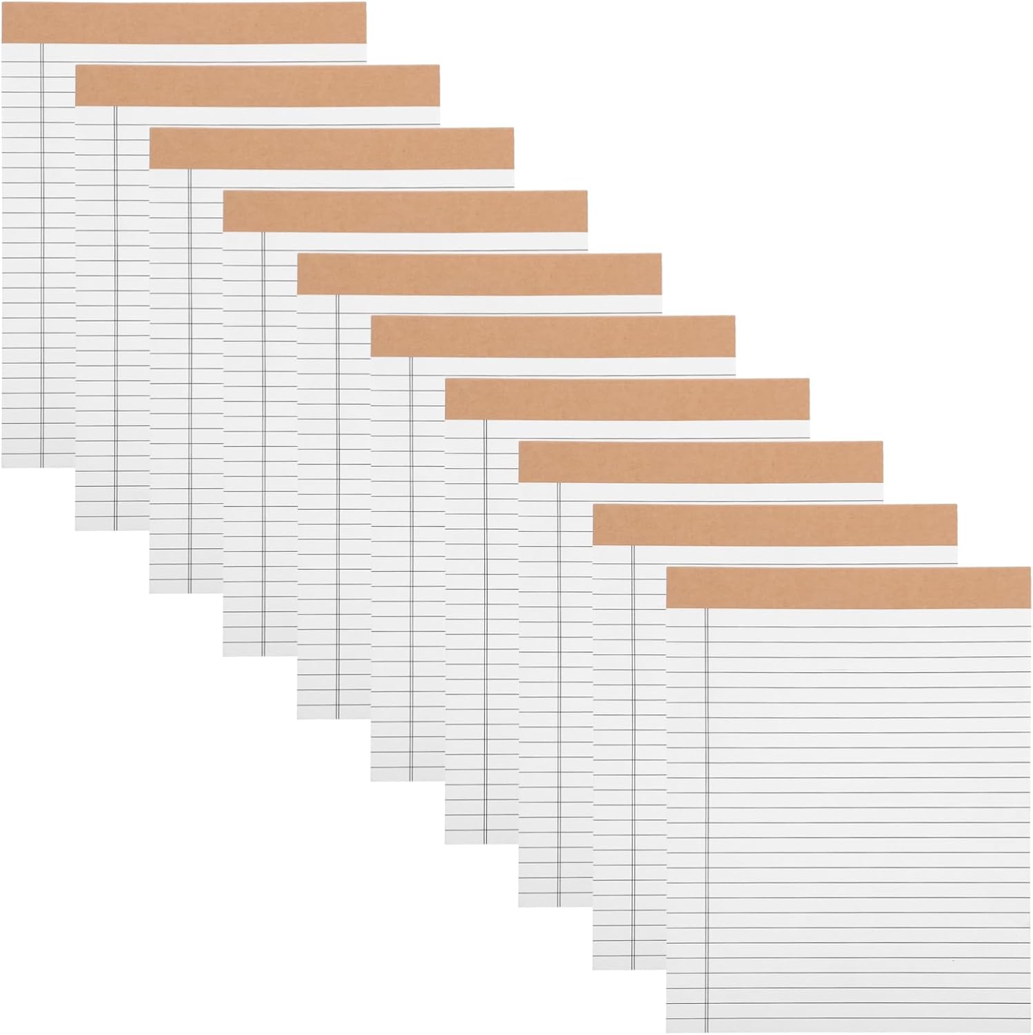 NUOBESTY 10pcs Legal Lined Pads White Ruled Notepads Pads Writing Paper Pads for School Office Home NUOBESTY 10pcs Legal Lined Pads White Ruled Notepads Pads Writing Paper Pads for School Office Home