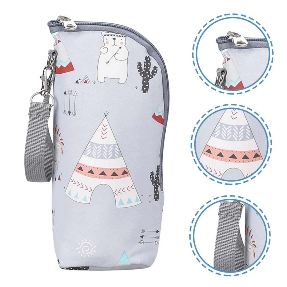 ibasenice 4piezas Bolsa Térmica Portátil para Biberón Funda Aislante para Almacenamiento De Leche Infantil para Paseos y Actividades Al Aire