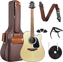 Kit Violão Takamine Aço Eletrico GD12CE-NS + ACESSÓRIOS VOIK