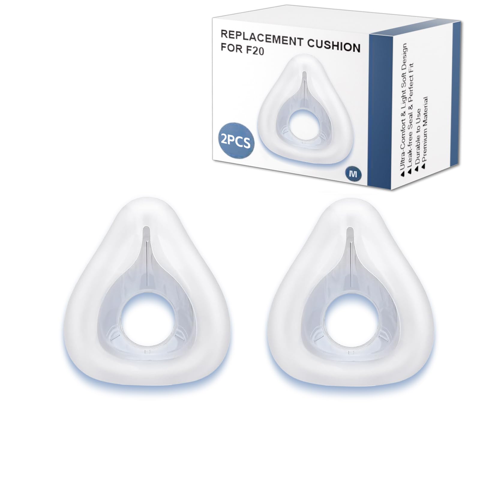 Photo 1 of 2 Packs Replacement Cushion Compatible with ResMed AirFit F20 Medium