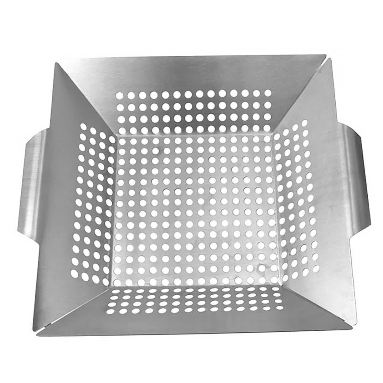 Milisten 1 Pezzo Vaschetta di scarico per barbecue grigliare all'aperto vassoio cestino piastra per barbecue cesto barbecue Bakeware strumento barbecue Acciaio inossidabile Argento