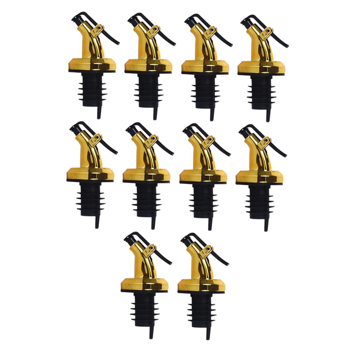 10Pcs Oil Pourers Premium Oil and Vinegar Bottle Stoppers for Kitchen Use Reusable Leak Design for Syrups and Dressings