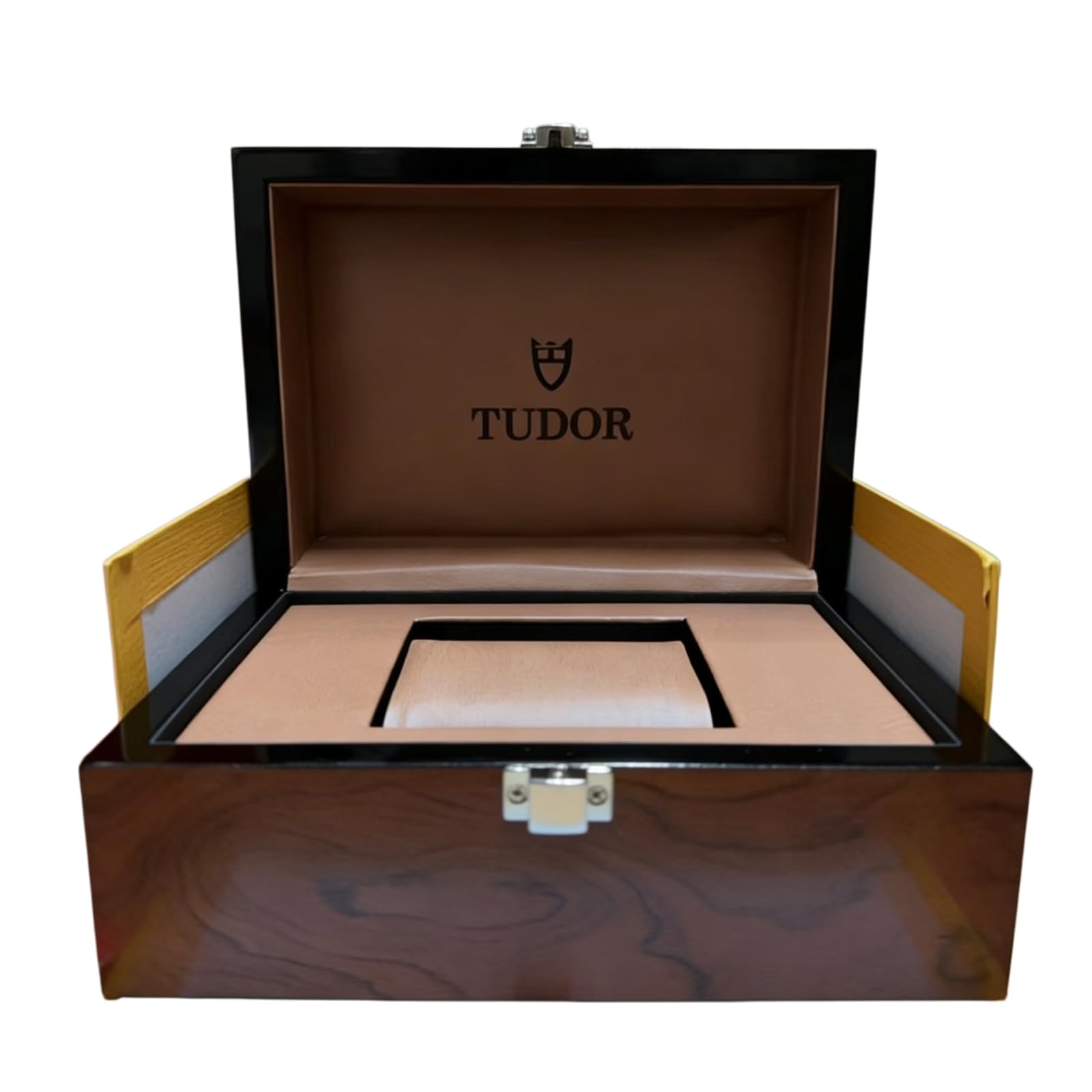 Organizer Orologi Legno Alta Lucentezza Vetrina Espositrice Orologio Singolo Borsa Rossa Scatola per Tudor Style
