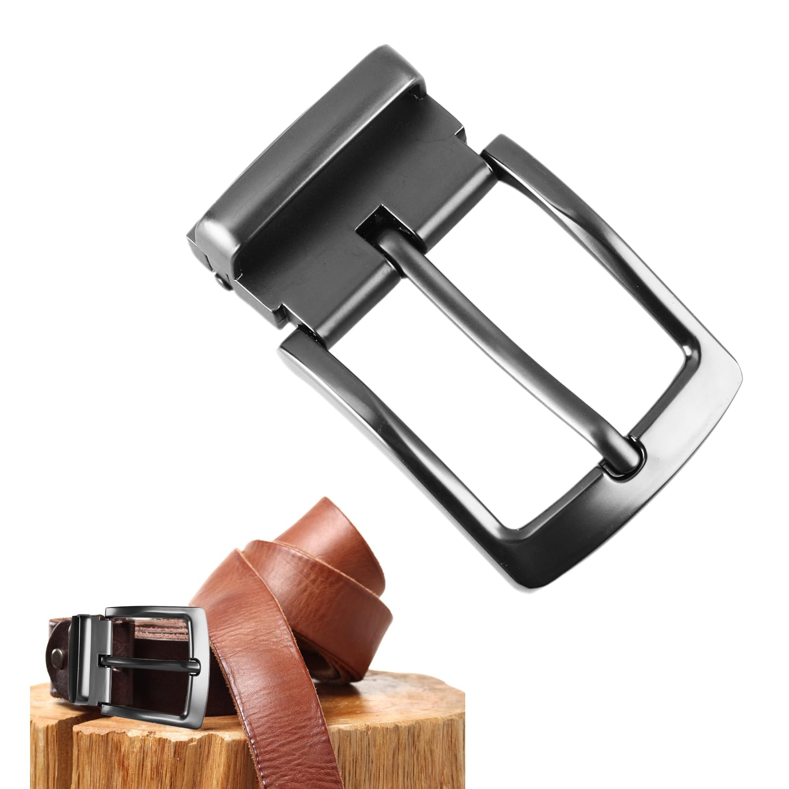 Fibbie Per Cintura Ricambio - 3 Pezzi In Lega Di Zinco - Argento, Grigio, Bronzo - 38-40mm - Foto 12