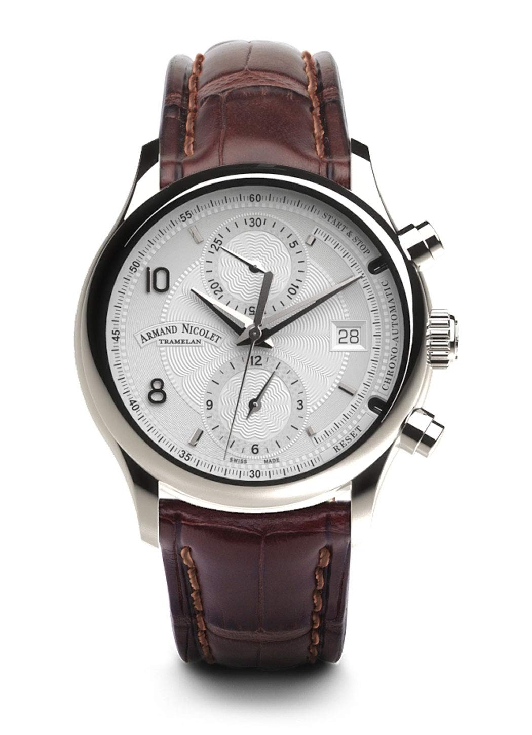 Armand NicoletGents-Wristwatch M02-4 Chronograph & Date Analog Automatic A844AAA-AG-P840MR2