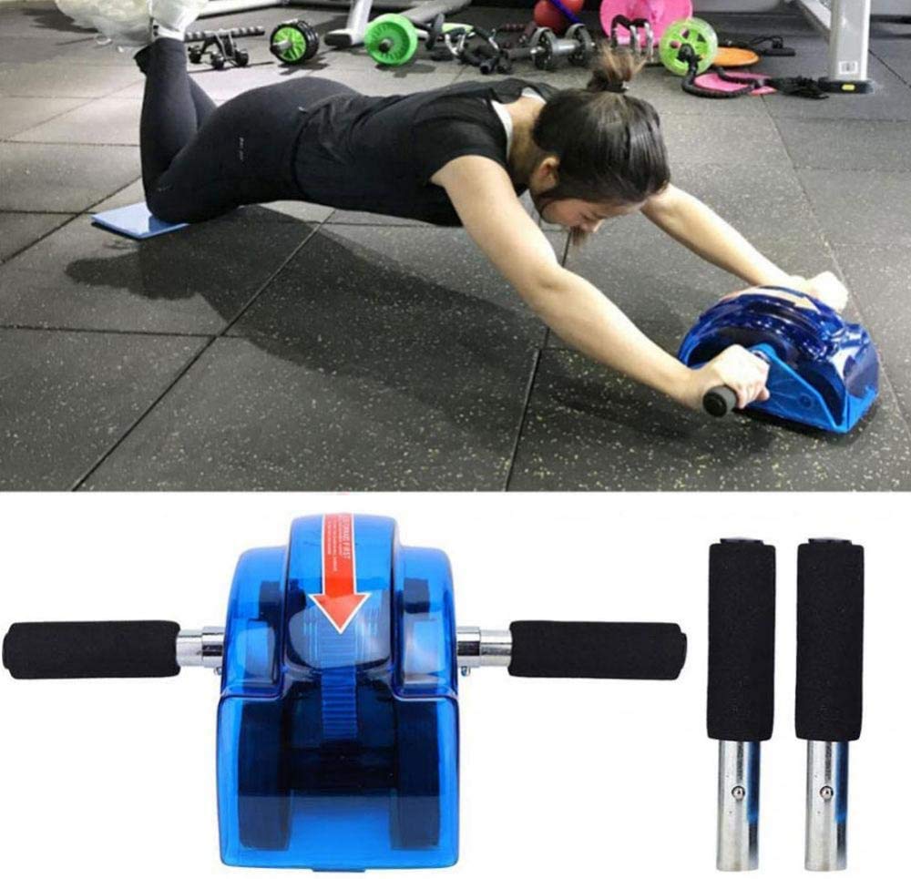 CLQ Bauchwalze, Bauchmuskeltrainer, Allrad für Fitness, gut gepolsterte Kniematte mit rutschfestem Bauchmuskeltraining und Muskelaufbau für Frauen und Männer