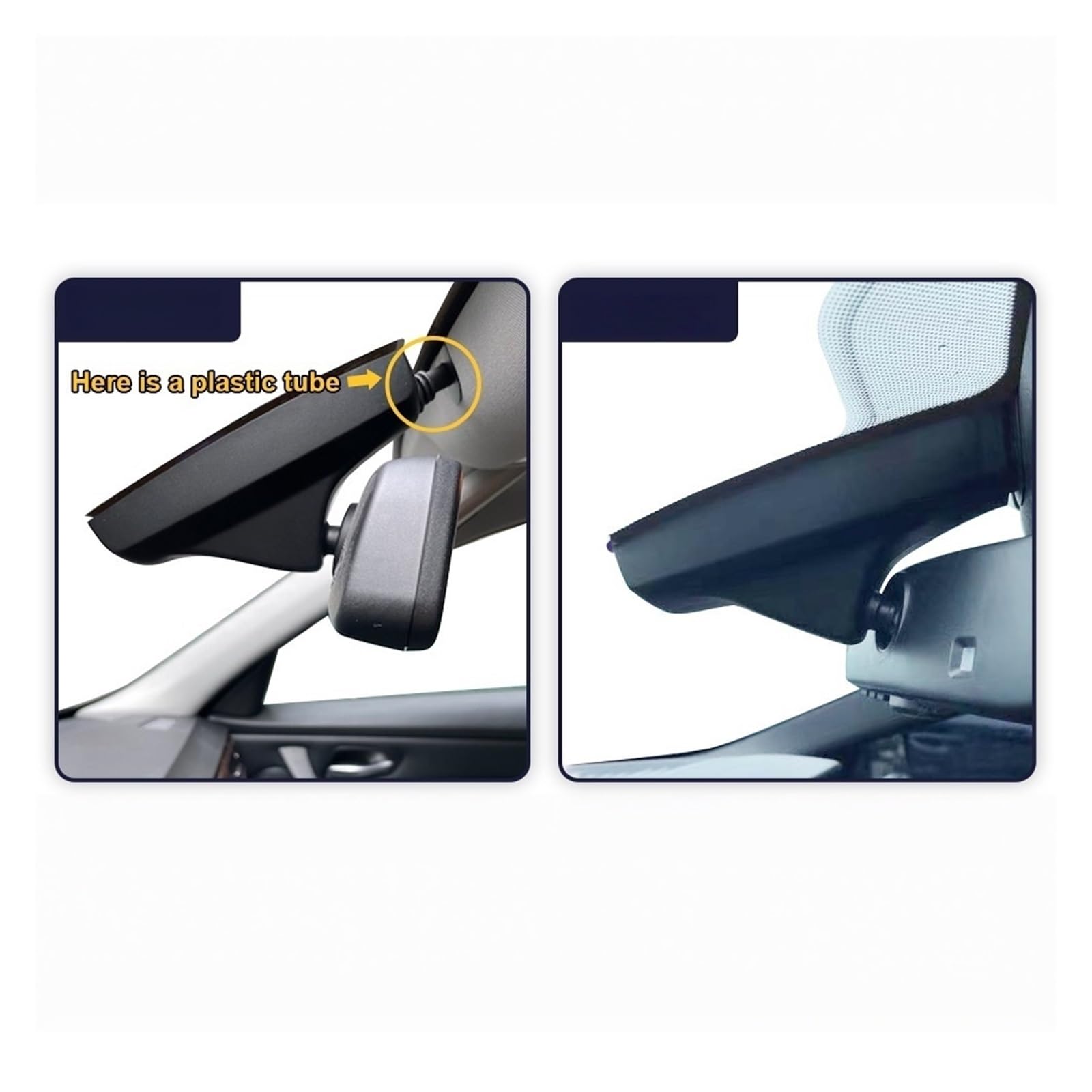 Cámara Dual para automóvil HD de 1080p, cámara para Tablero Delantera y Trasera 4K para cámara de salpicadero para BMW E chasis E60 E61 E65 E66 E70 E72 E83 E84 E88 E92 E93(HD2-6003,4K Front CAM 64GB)